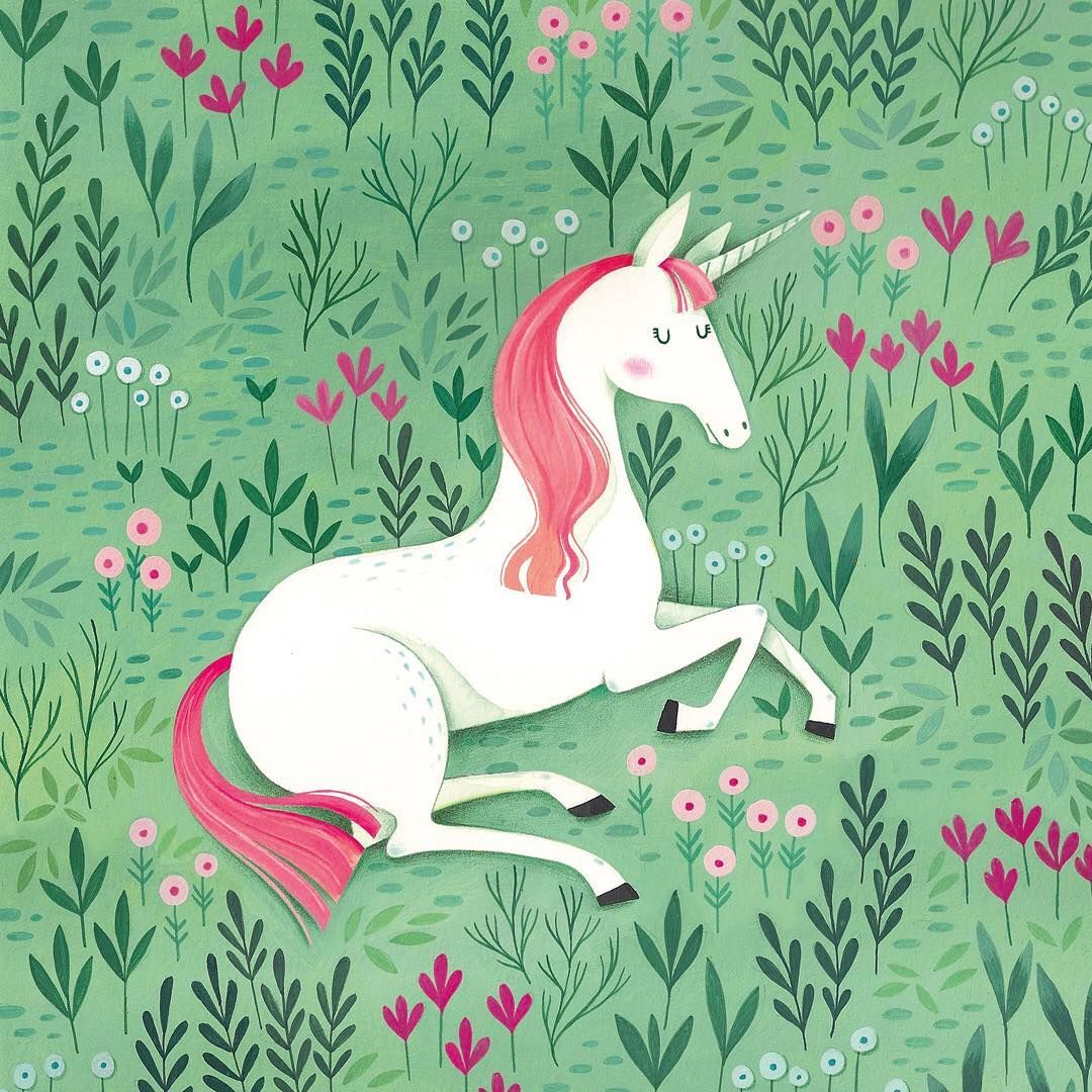 Unicorn In Field Wallpapers