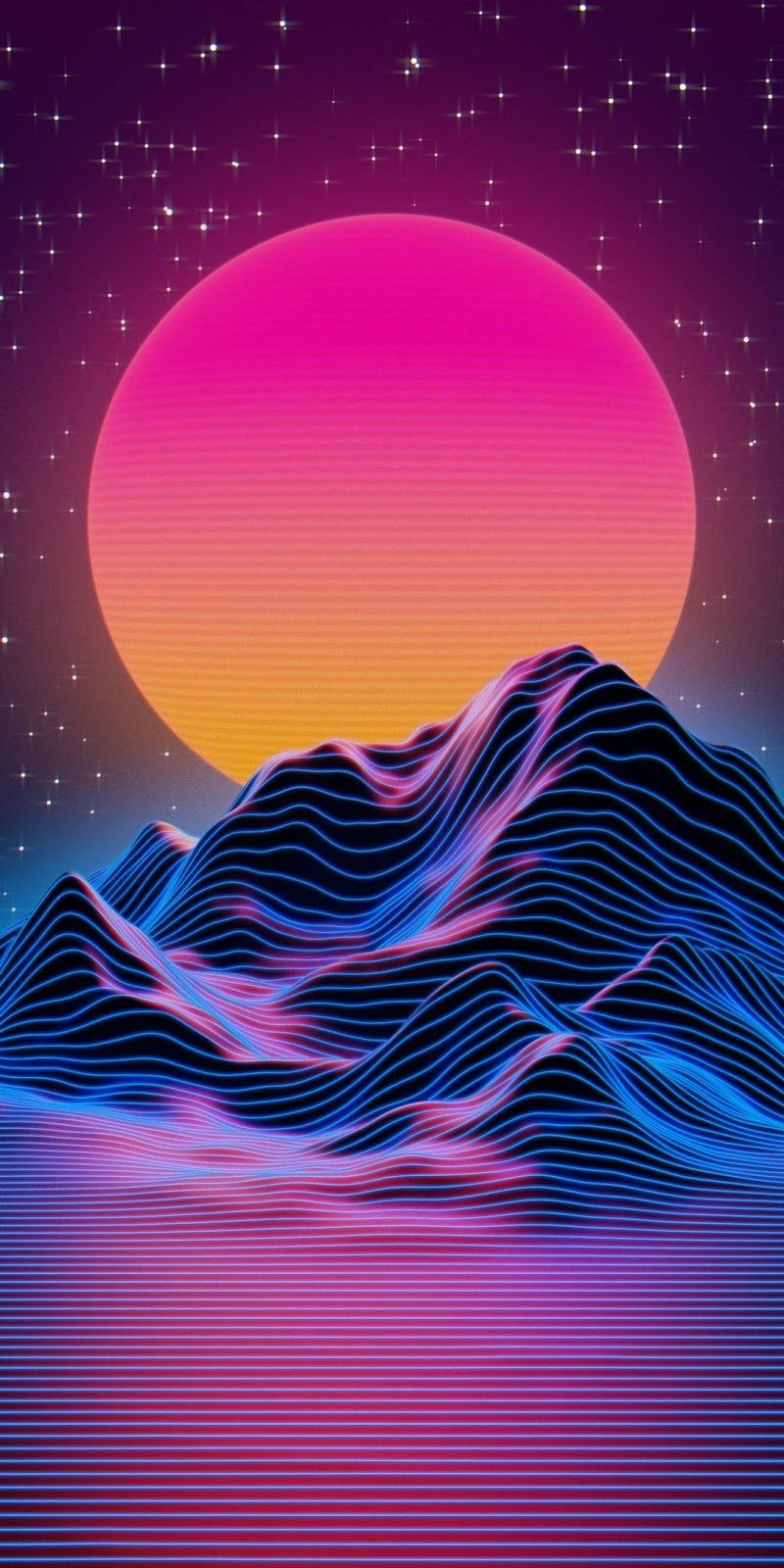 Vapor Wave Sunset Wallpapers