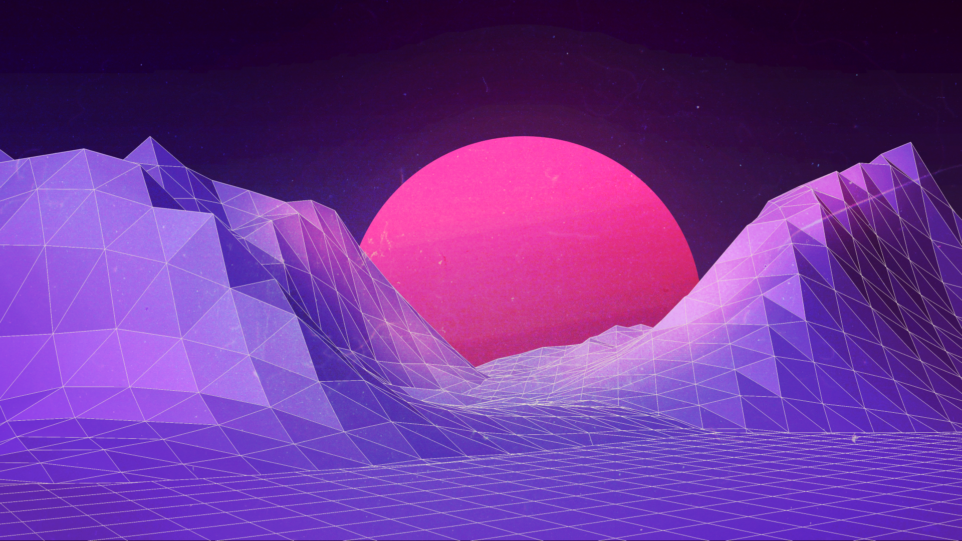 Vapor Wave Sunset Wallpapers