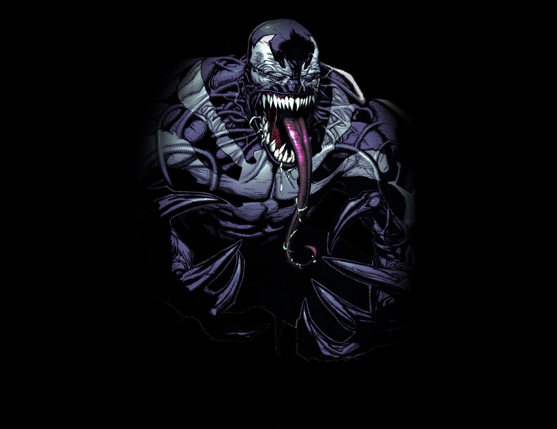 Venom Comic Cartoon Art Wallpapers