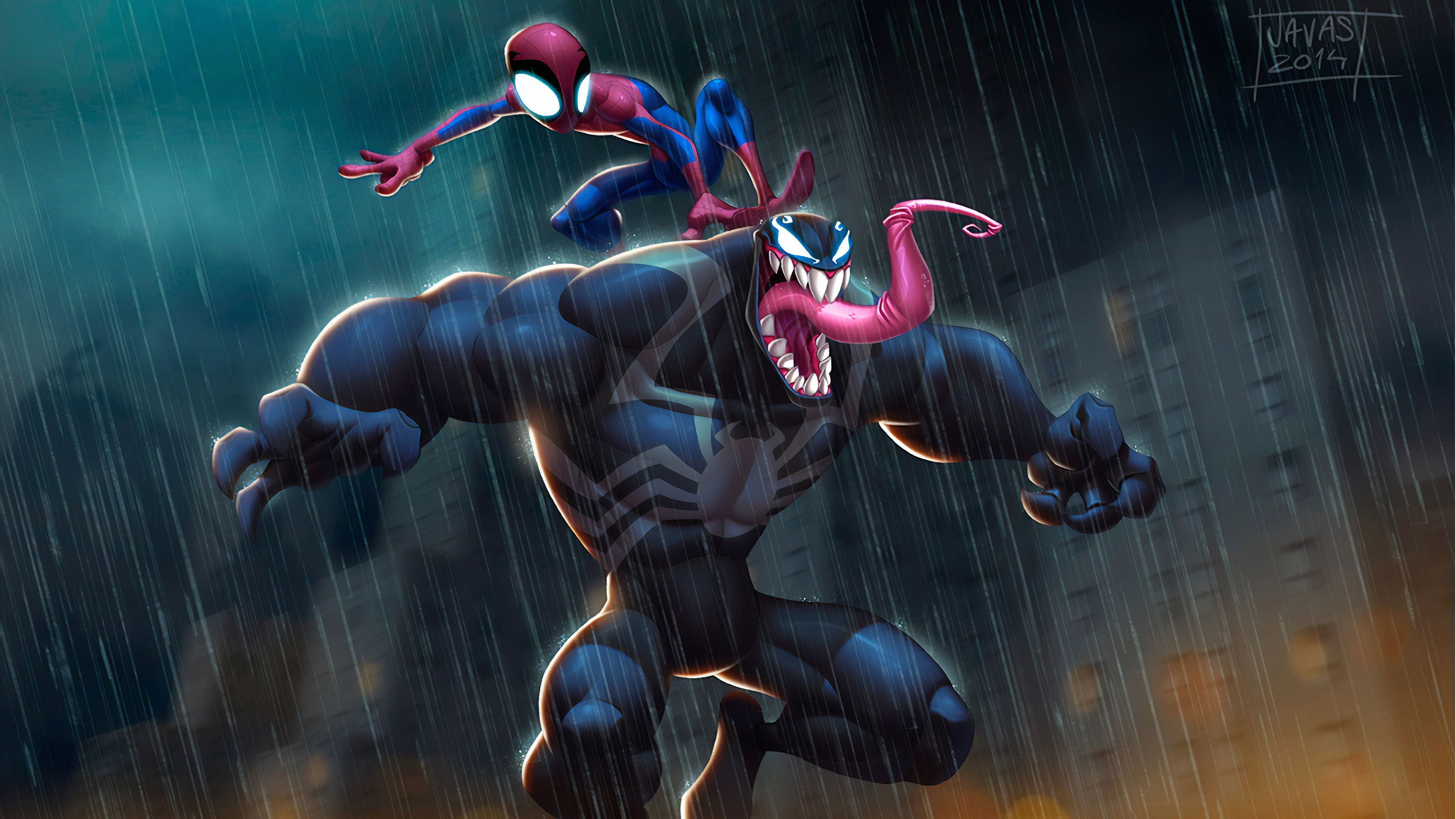 Venom Comic Cartoon Art Wallpapers