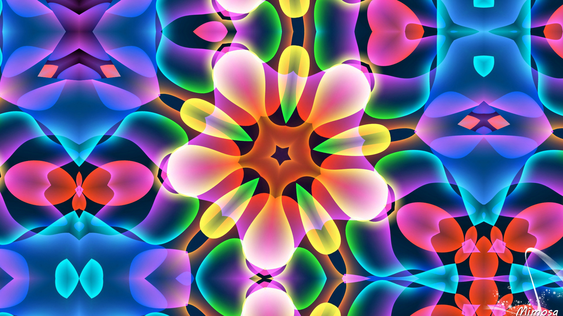 Violet Kaleidoscope Digital Art Wallpapers