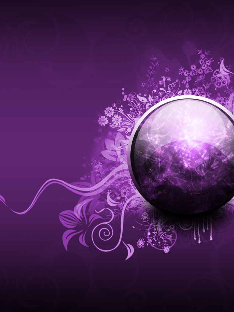 Violet Pink Circle Design Wallpapers