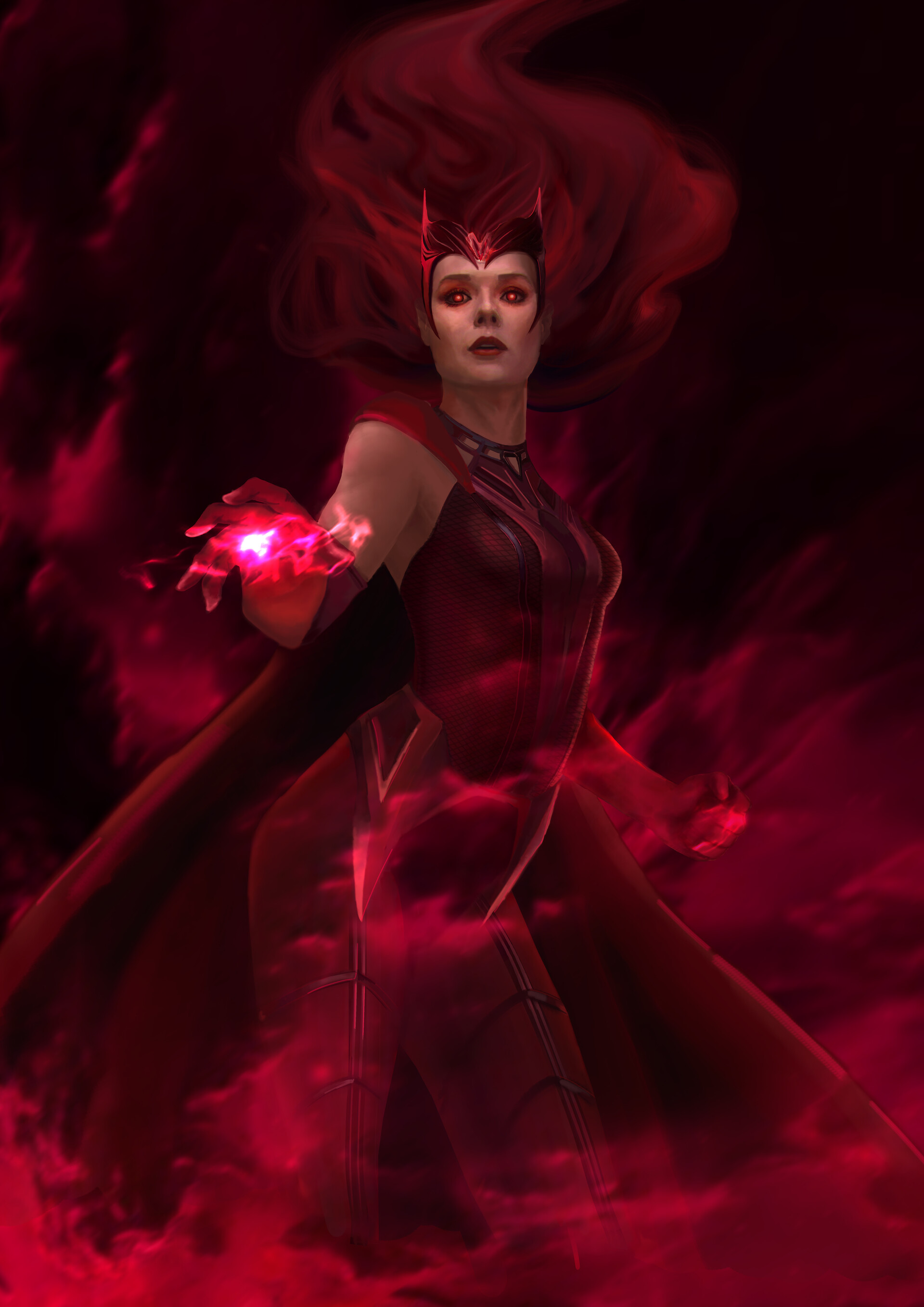 Wanda Maximoff Artwork Wallpapers