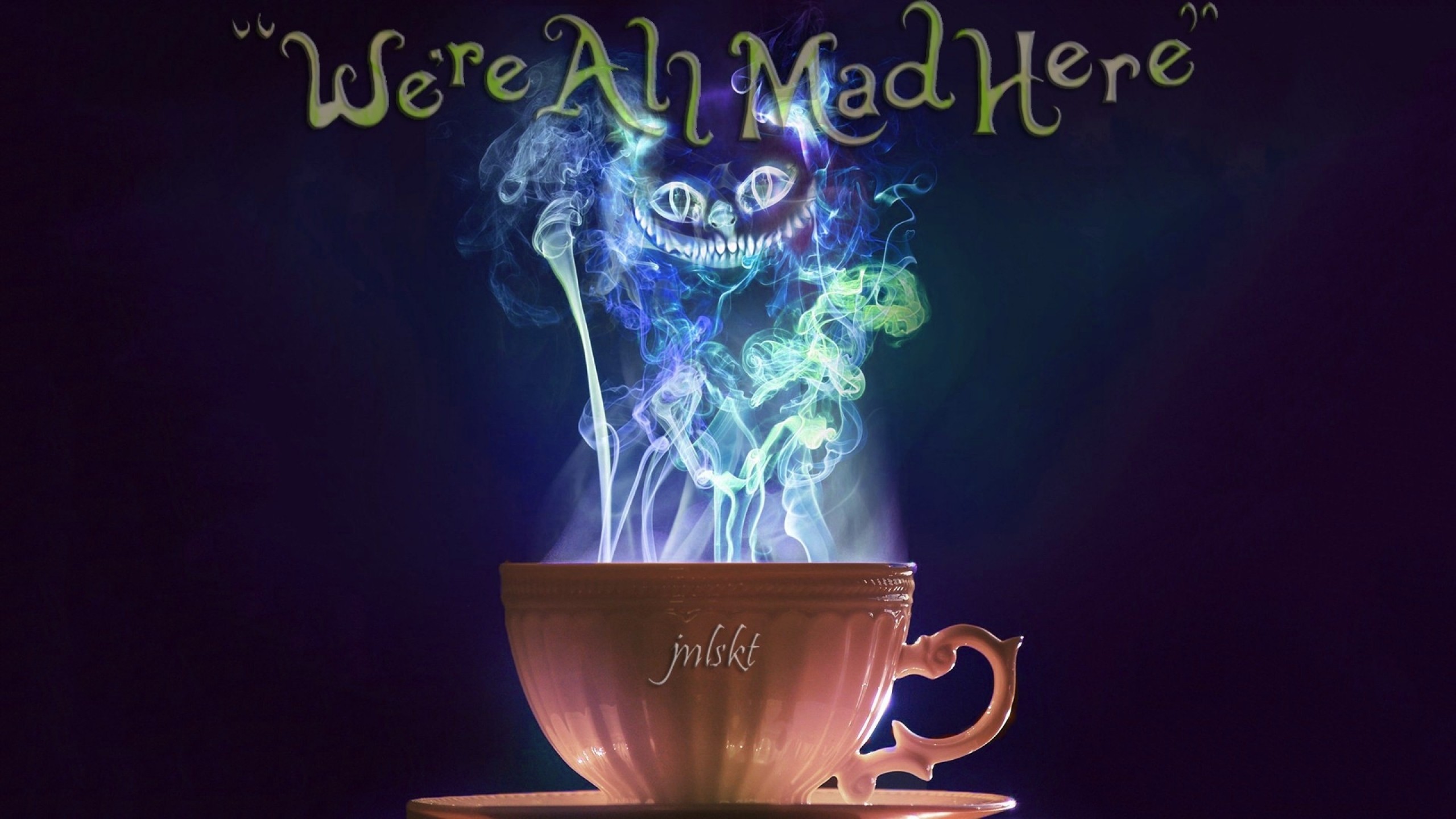 We Are All Mad Here Cheshire Cat Wallpapers