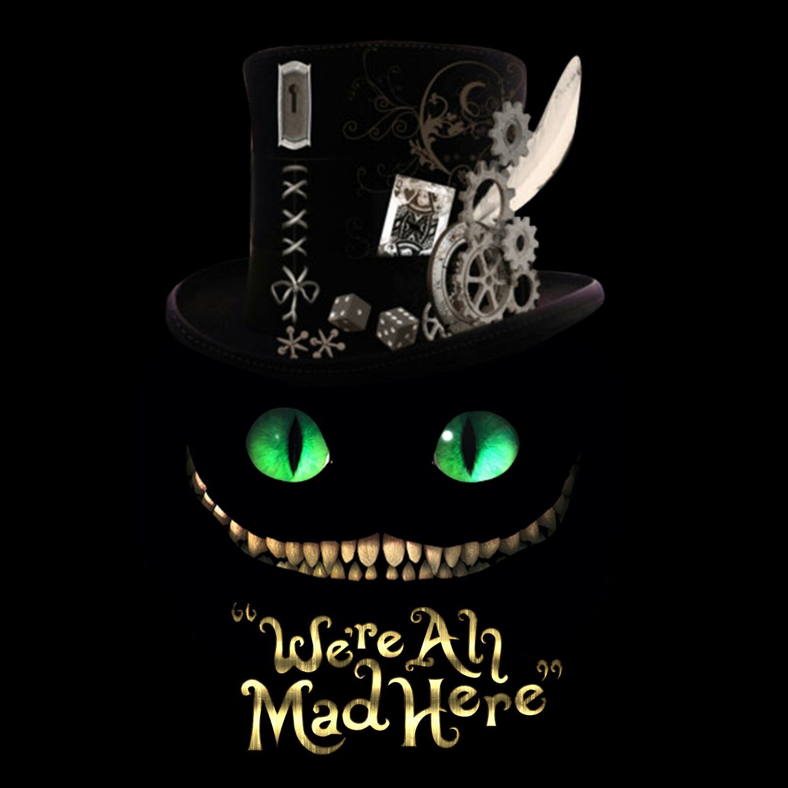 We Are All Mad Here Cheshire Cat Wallpapers