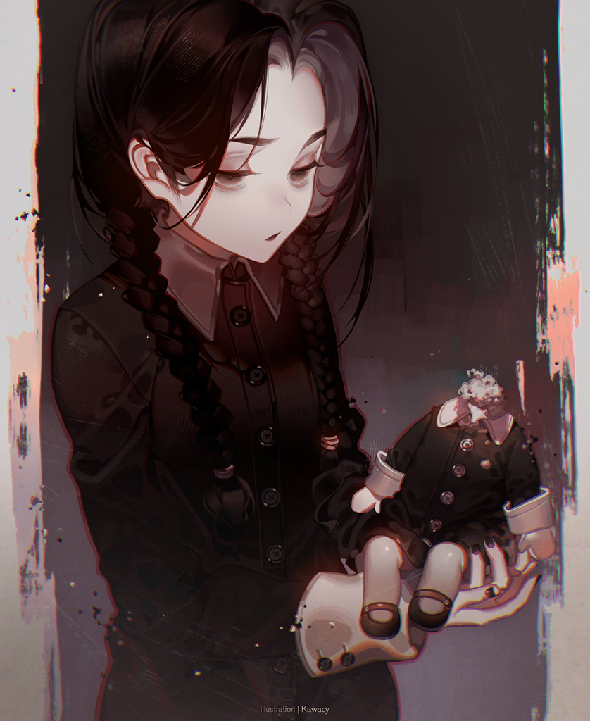 Wednesday Addams Artwork Wallpapers