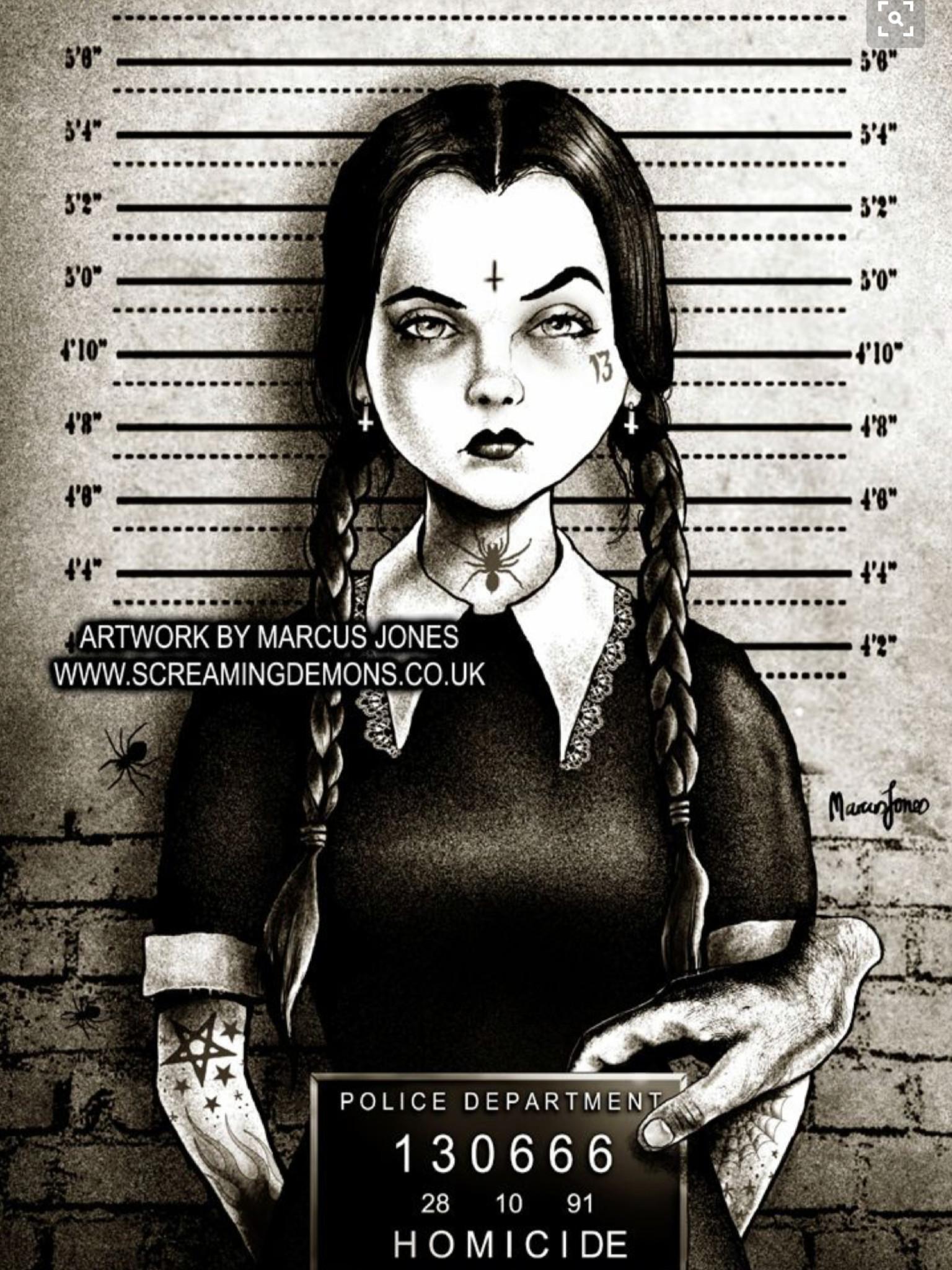 Wednesday Addams Artwork Wallpapers