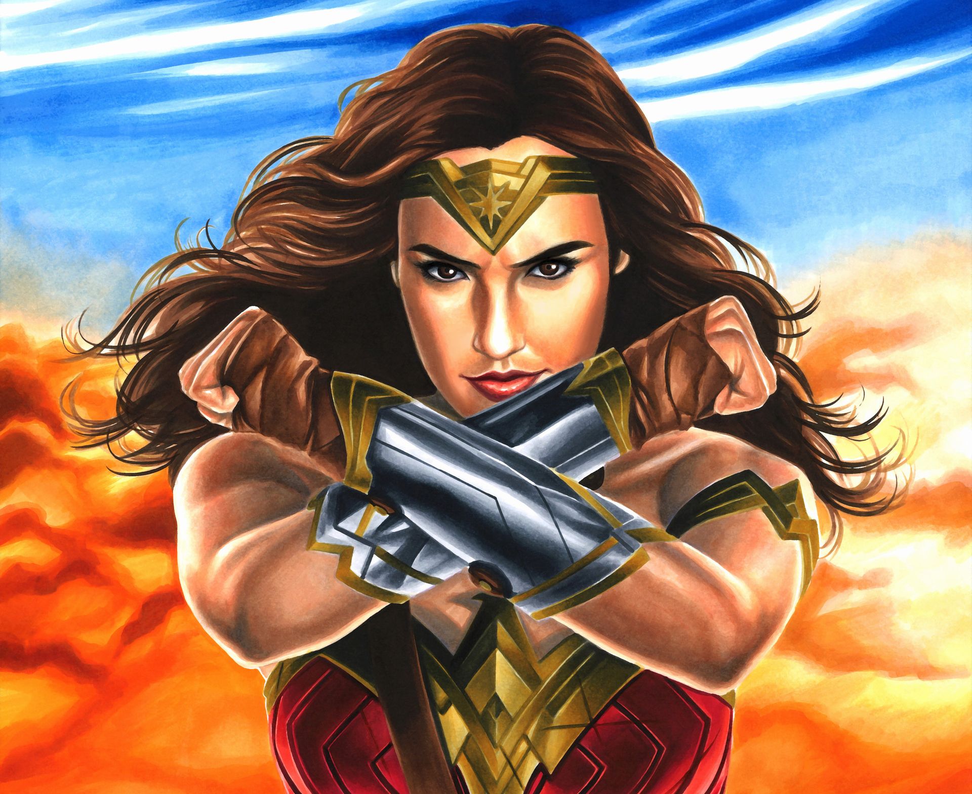 Wonder Woman Poly Superhero Wallpapers