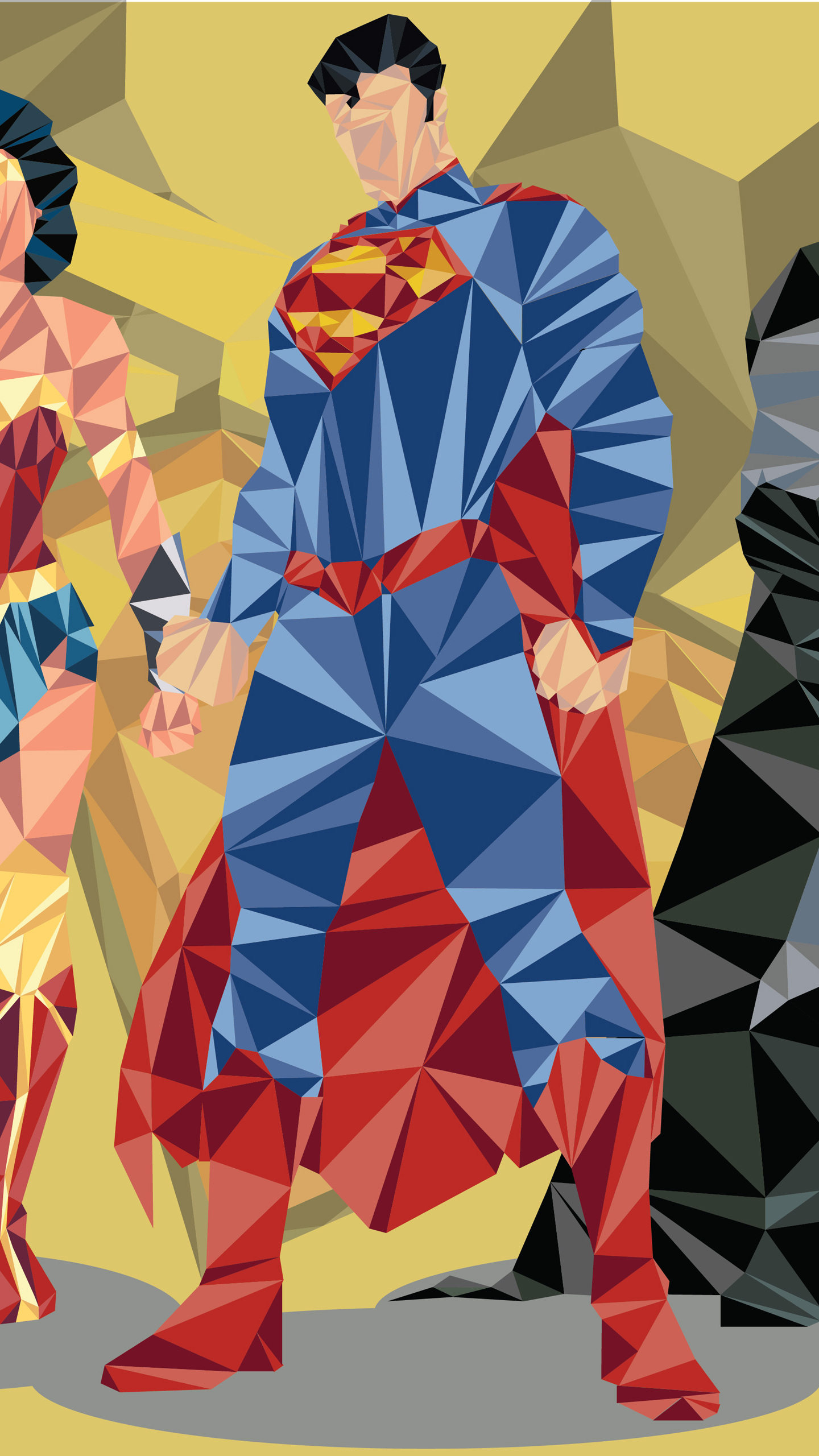 Wonder Woman Poly Superhero Wallpapers