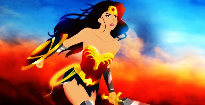 Wonder Woman Poly Superhero Wallpapers