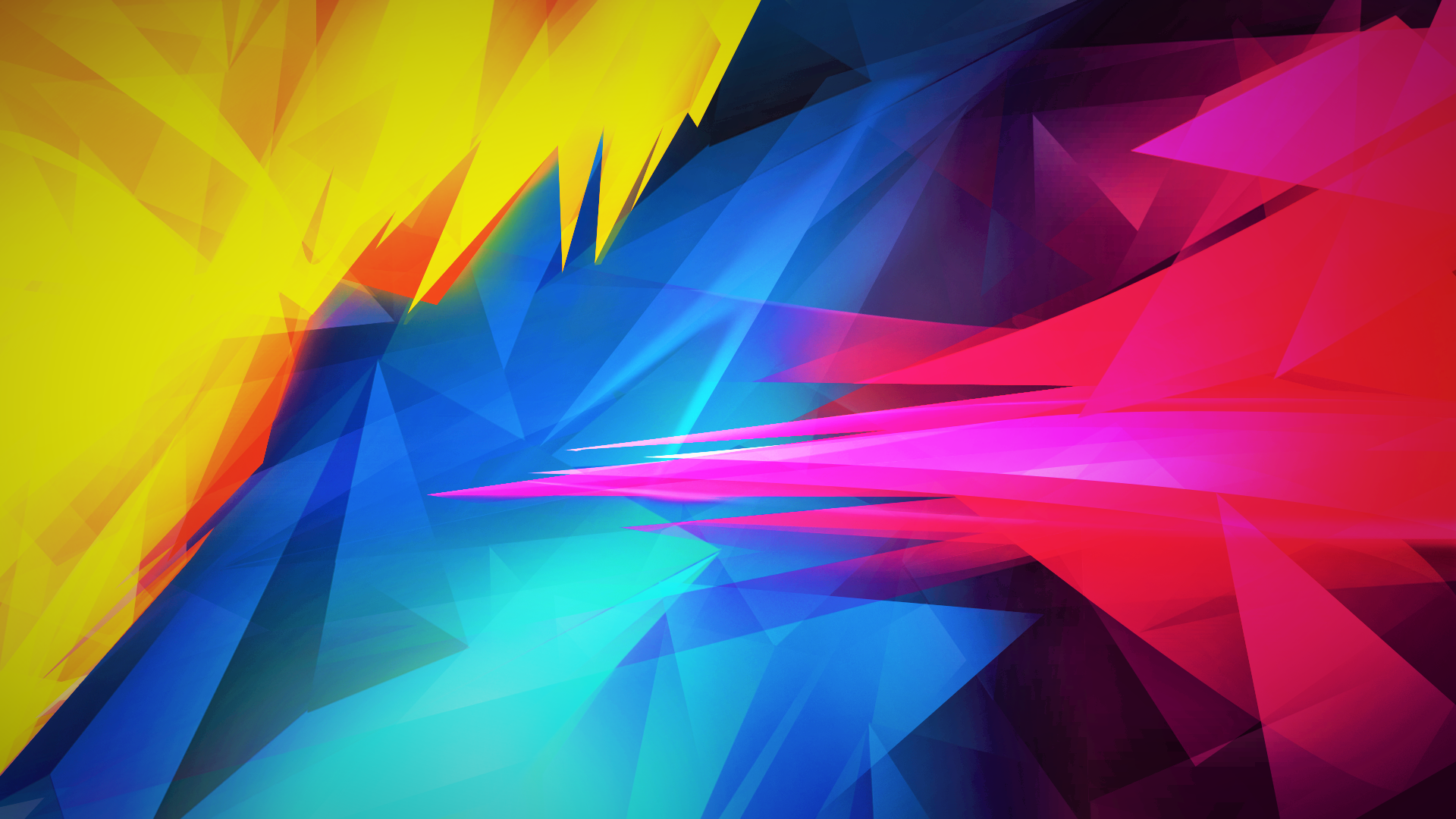 Yellow Red And Blue Mix Design Wallpapers