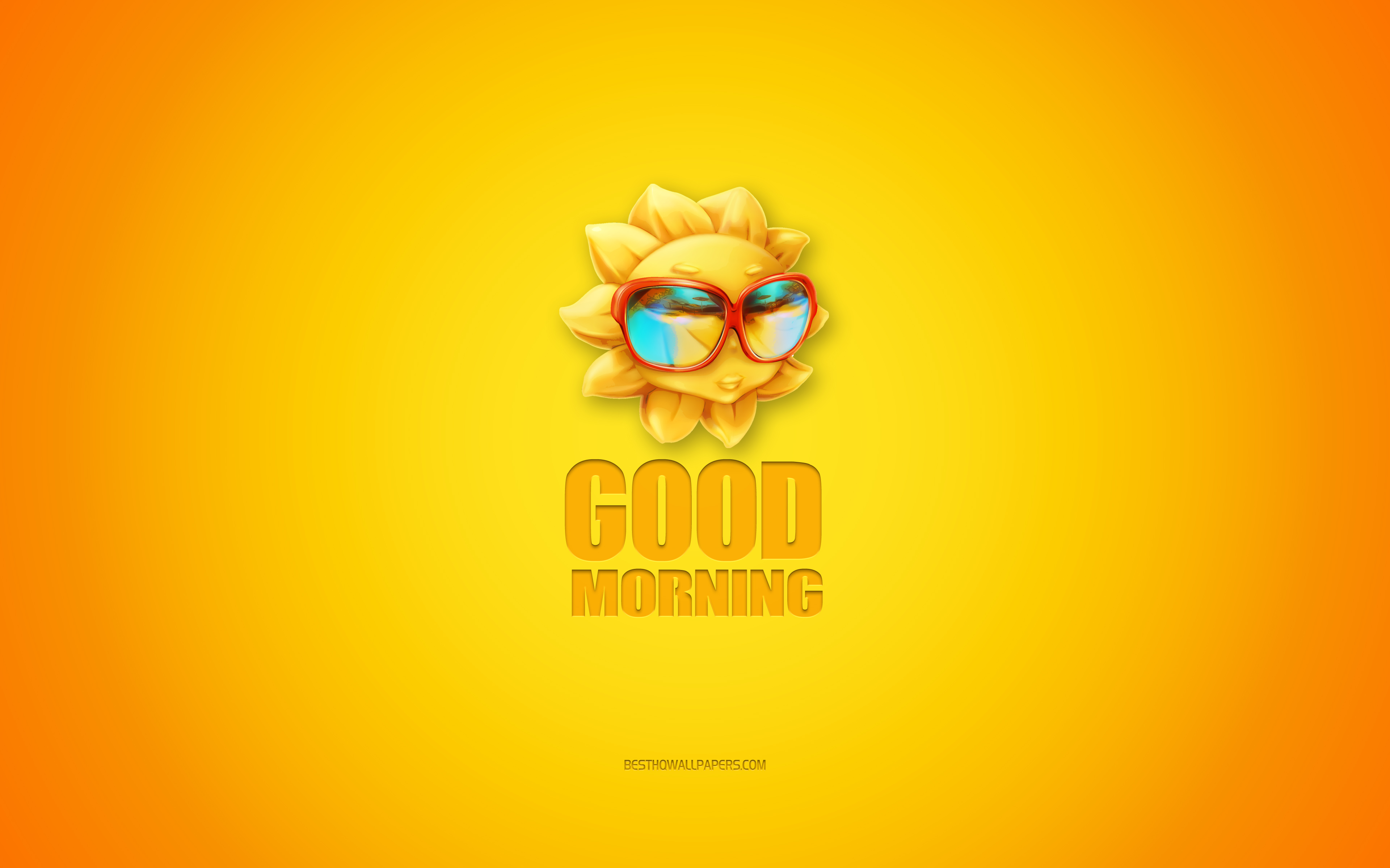 Yellow Sun Summer Art Wallpapers