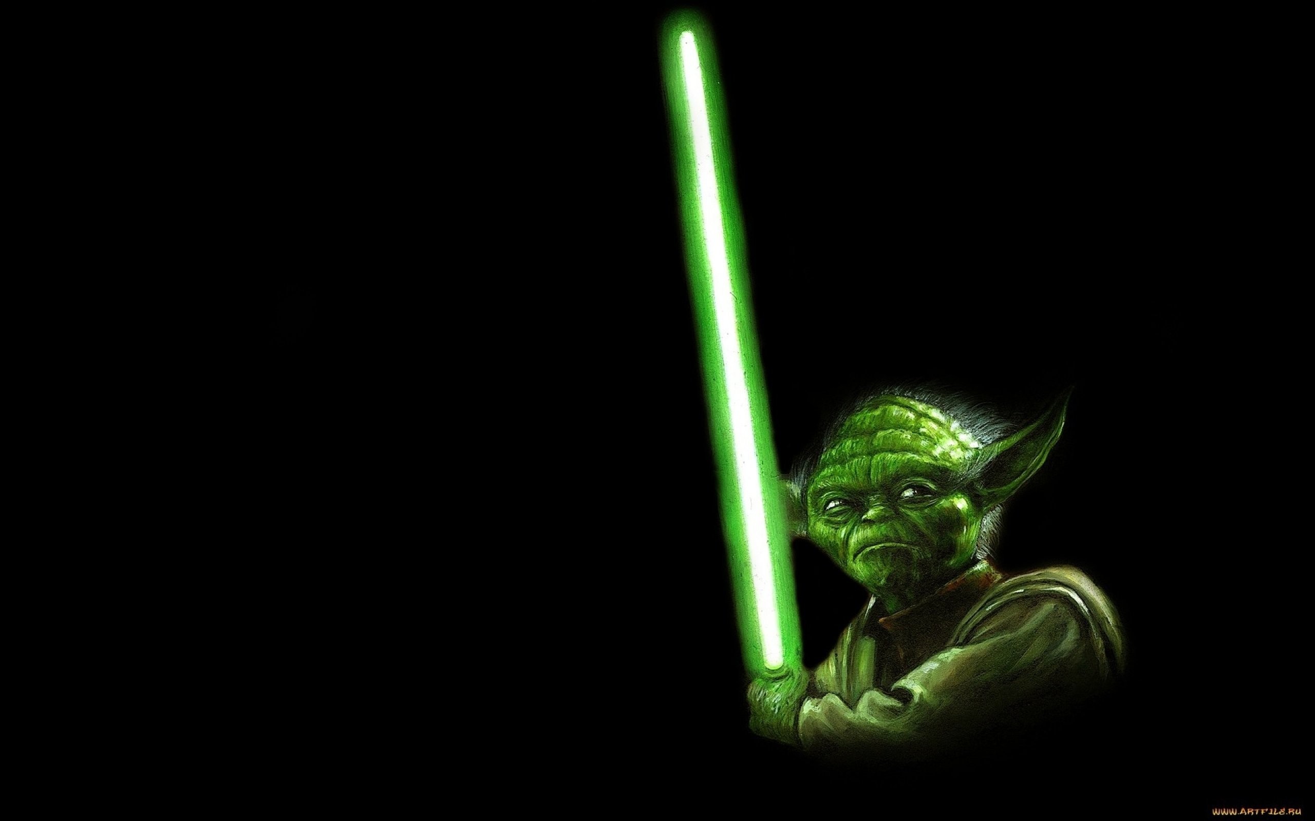 Yoda With Lightsaber Wallpapers