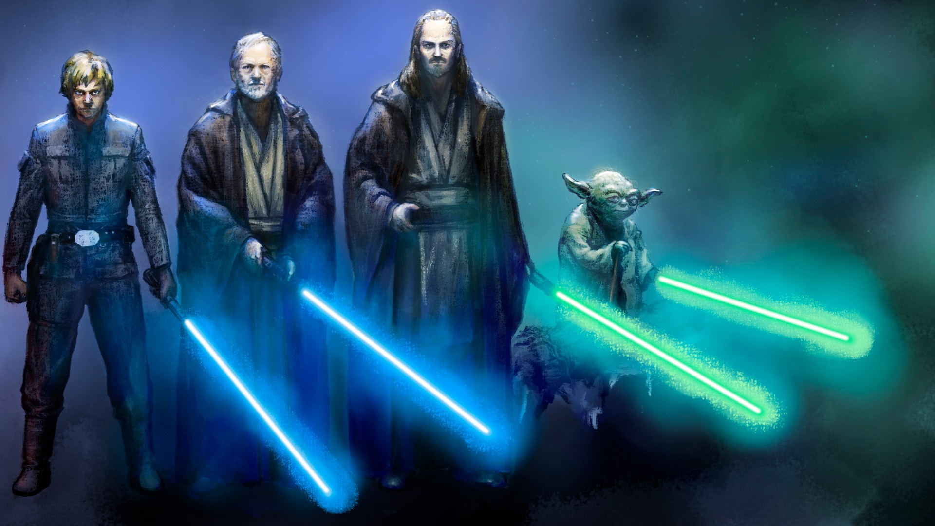 Yoda With Lightsaber Wallpapers