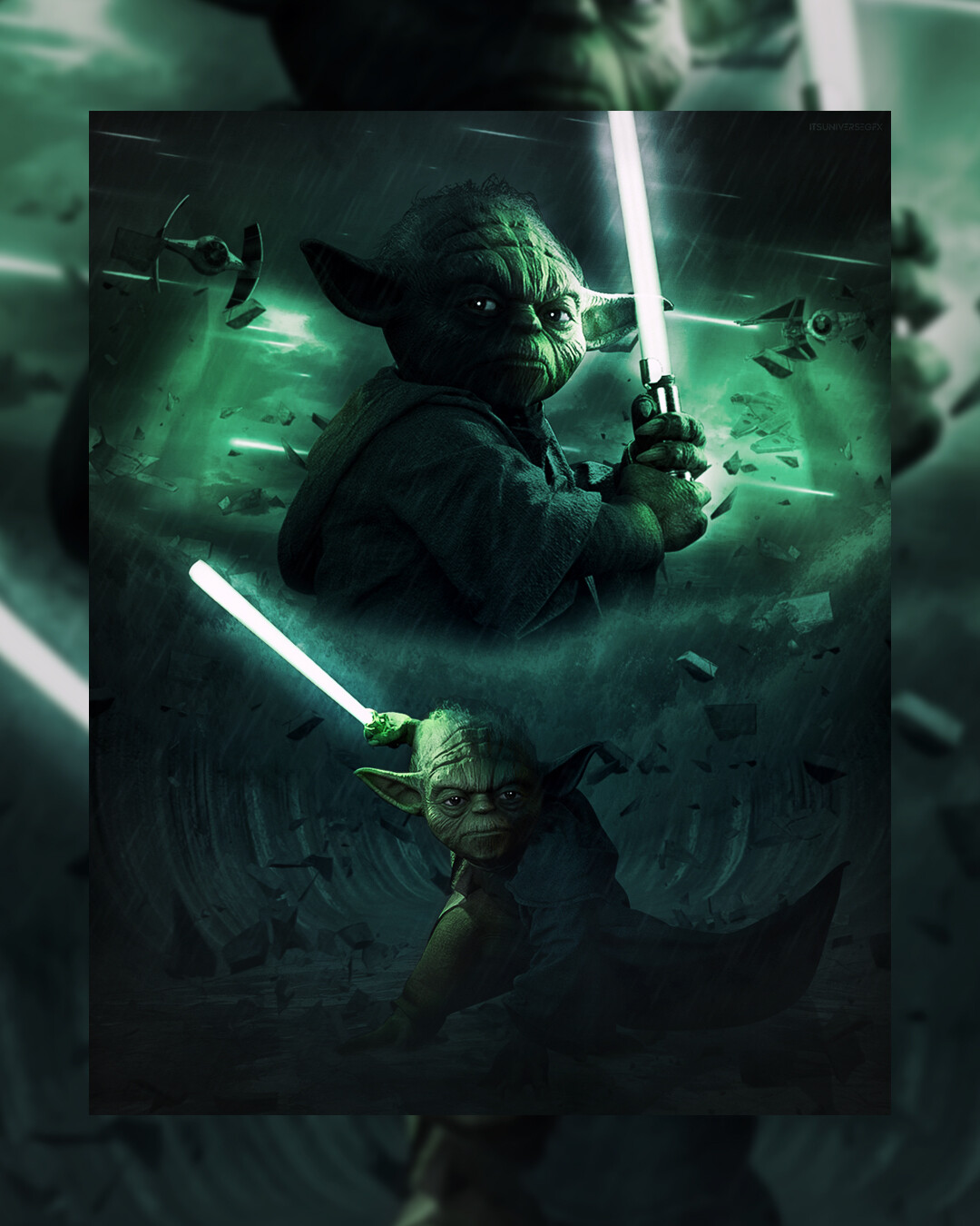 Yoda With Lightsaber Wallpapers