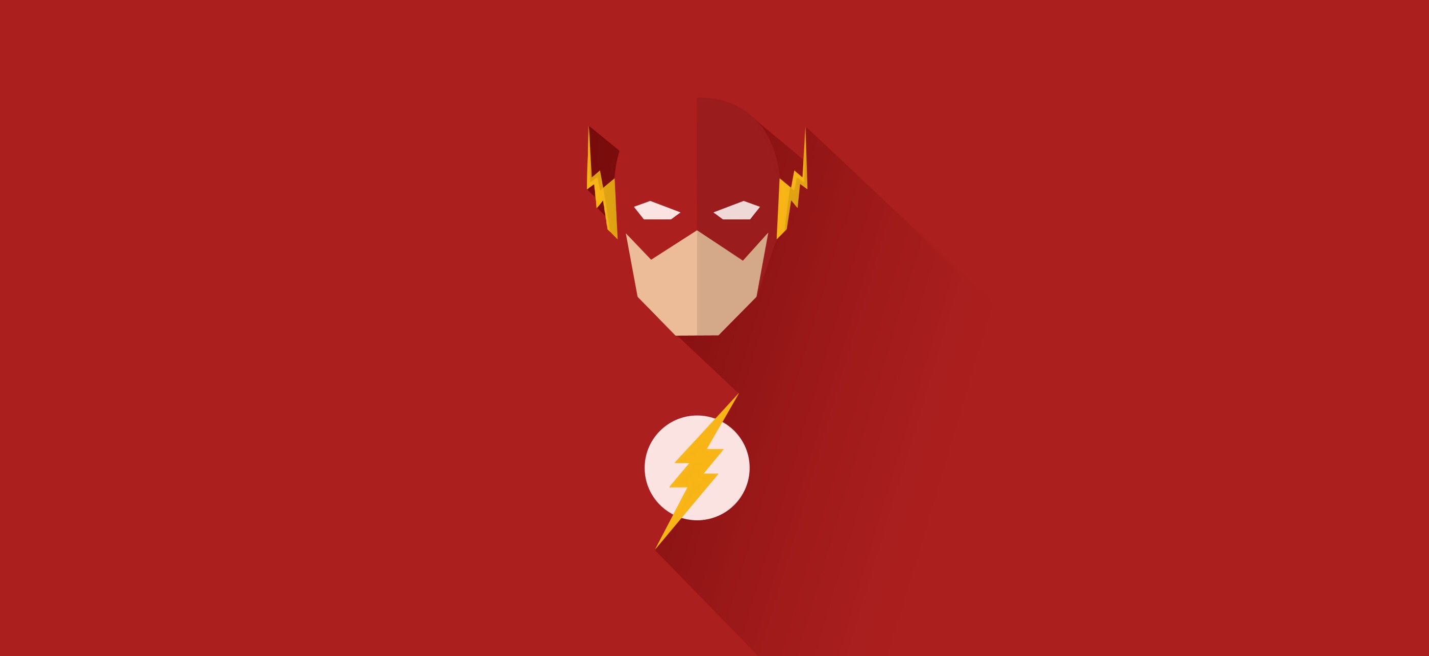 4K Flash Logo Minimal Wallpapers