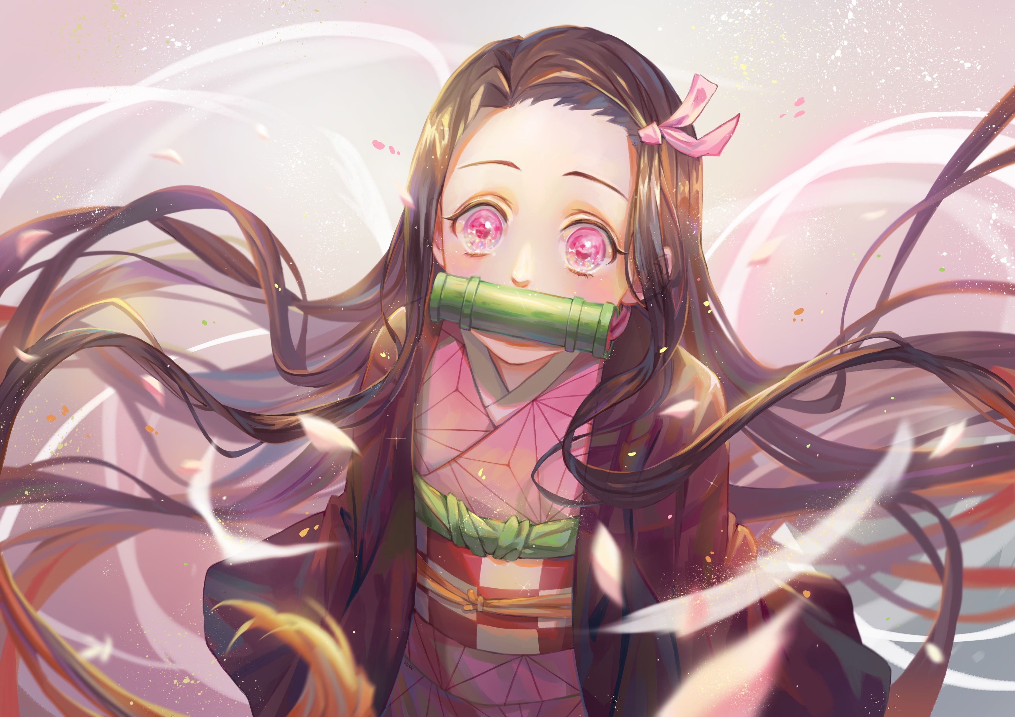 4K Nezuko Kamado Digital Art 2020 Wallpapers