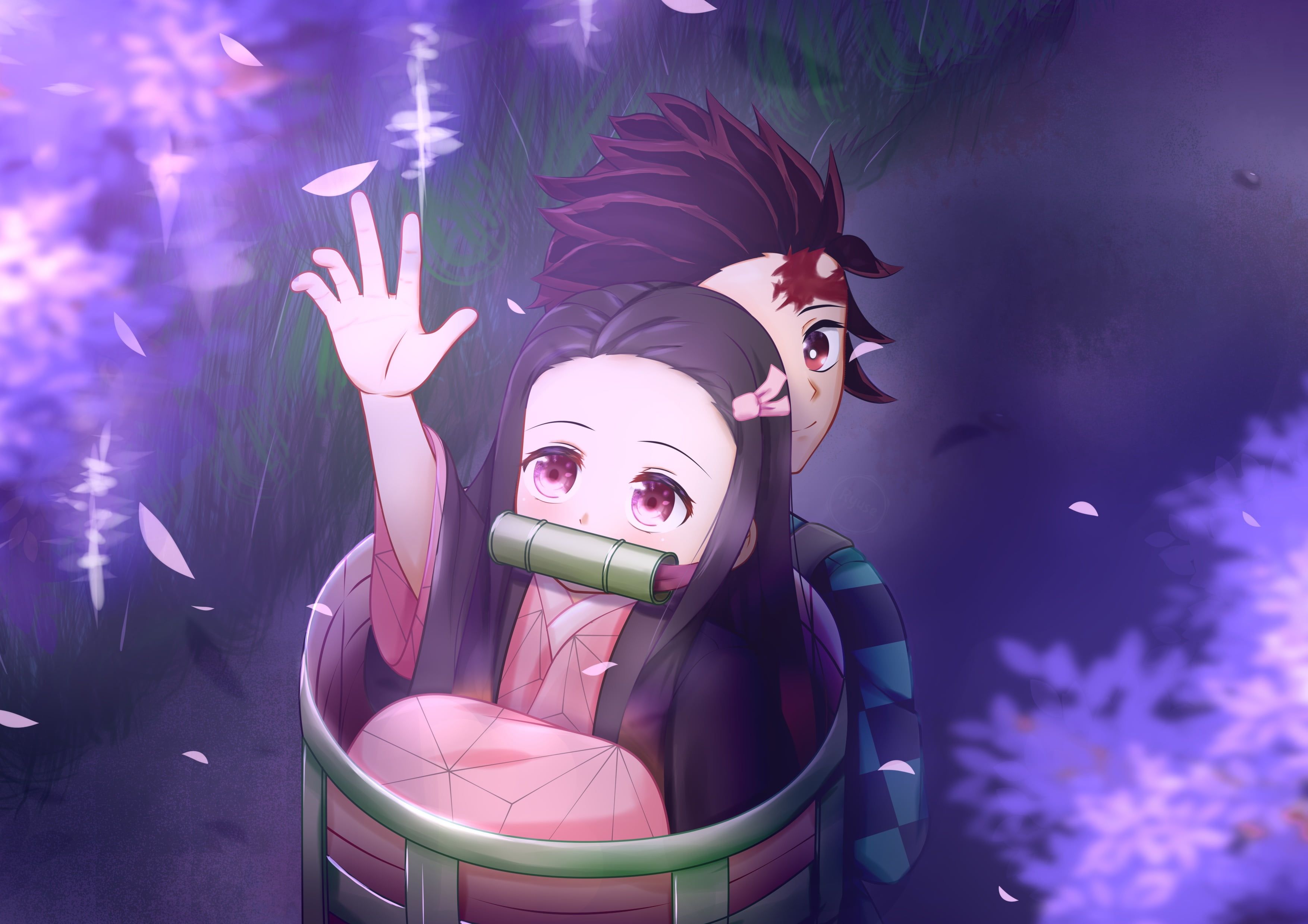 4K Nezuko Kamado Digital Art 2020 Wallpapers