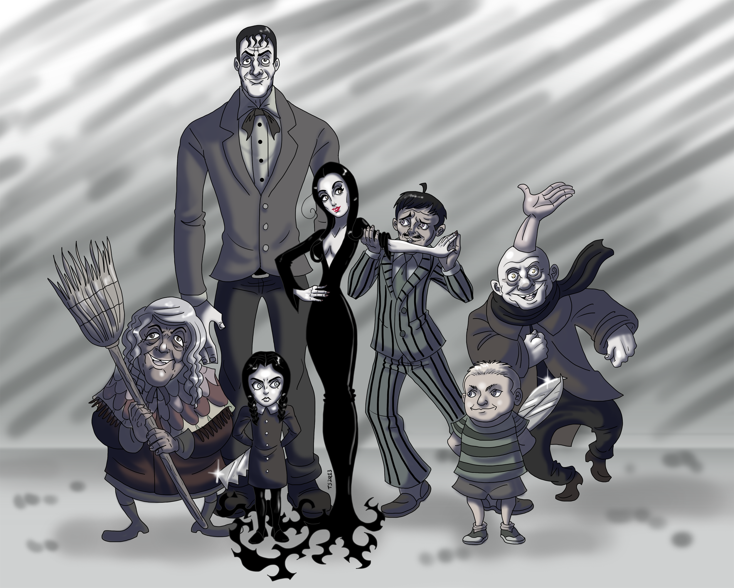 4K The Addams Family Movie Minimal Wallpapers