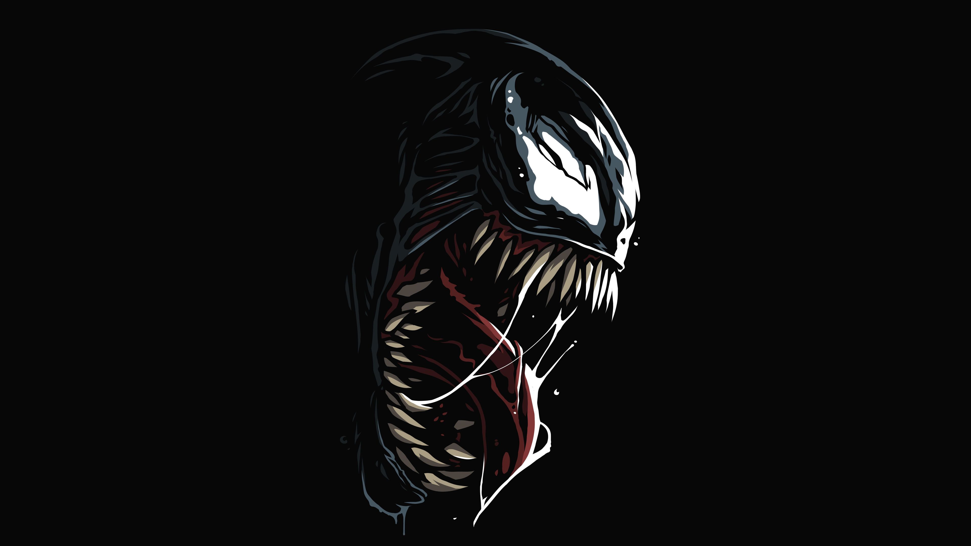 4K Venom Minimalism Wallpapers