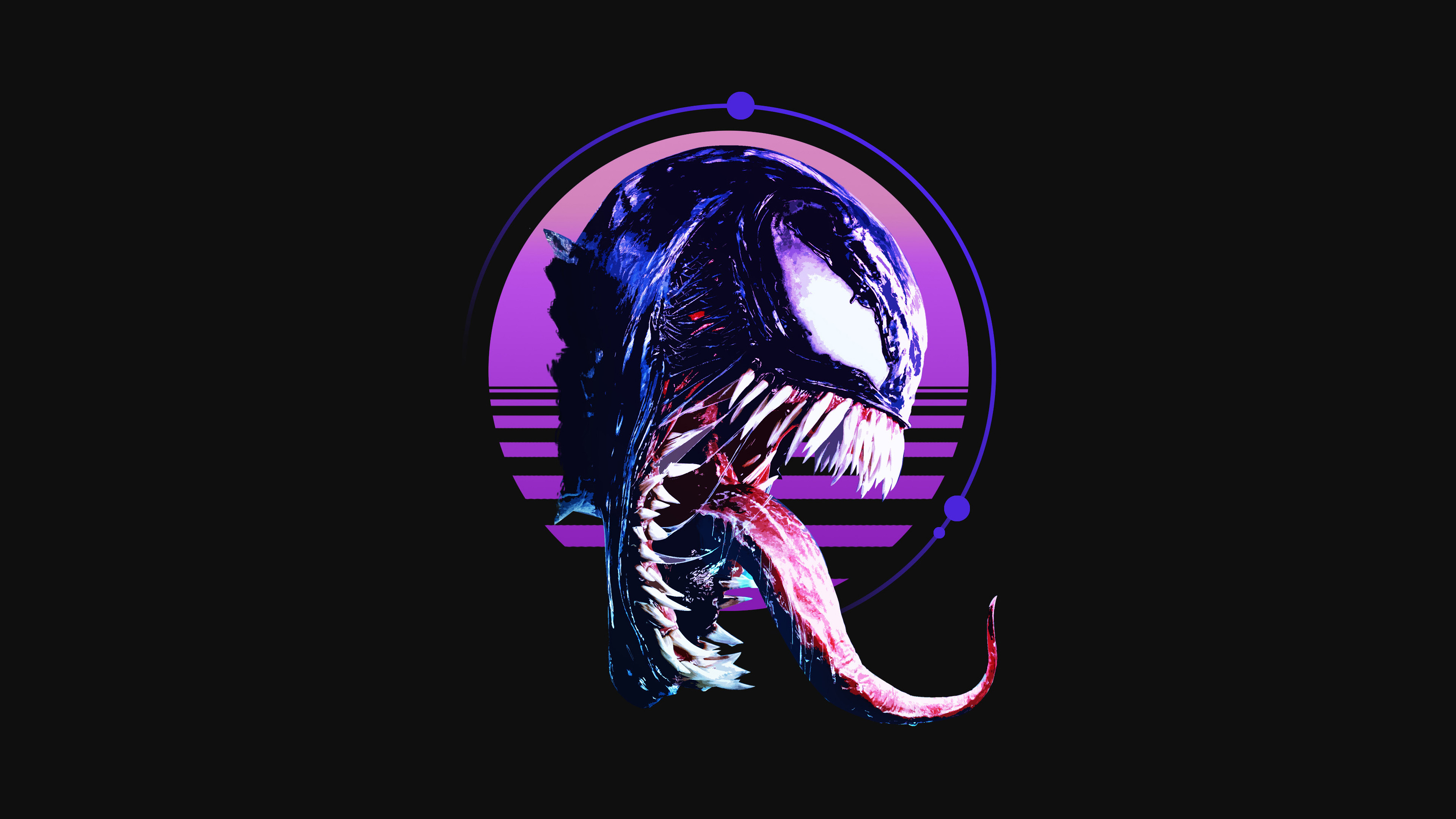 4K Venom Minimalism Wallpapers