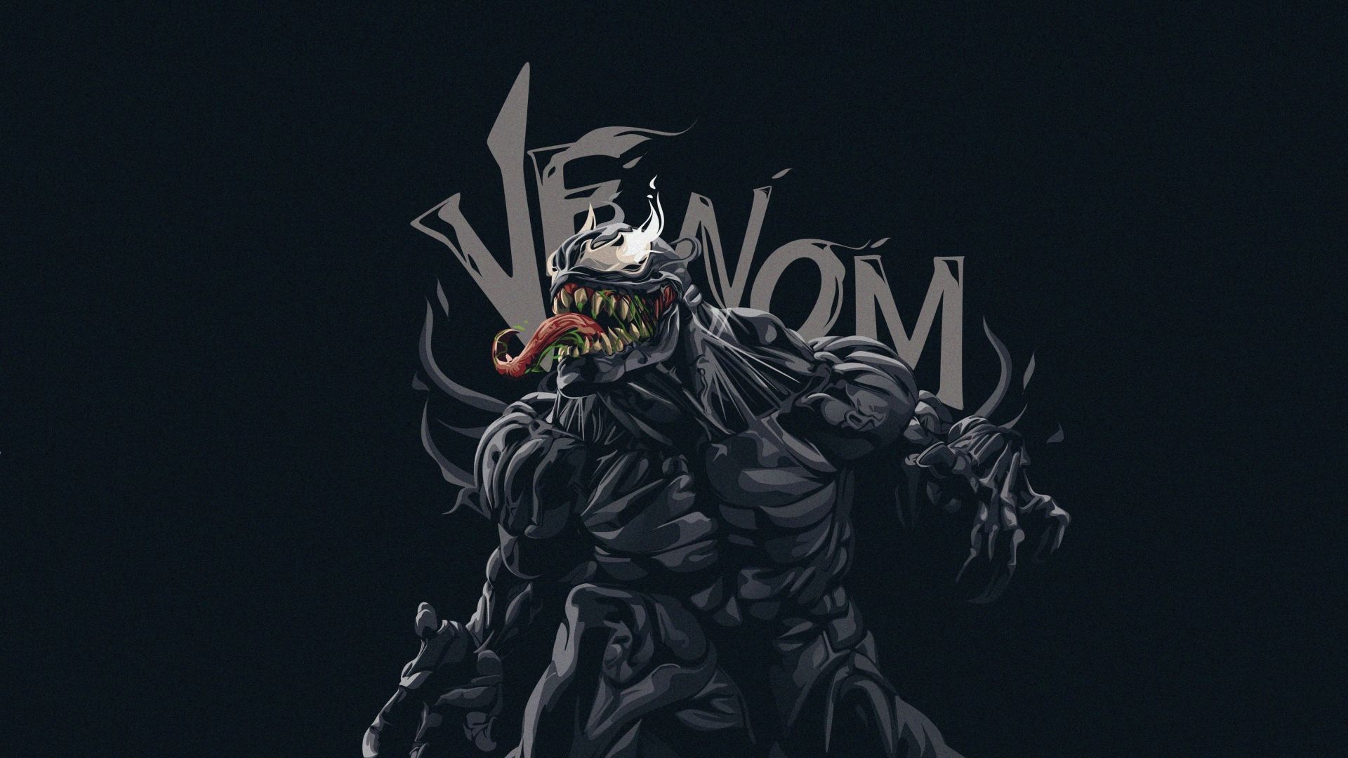 4K Venom Minimalism Wallpapers