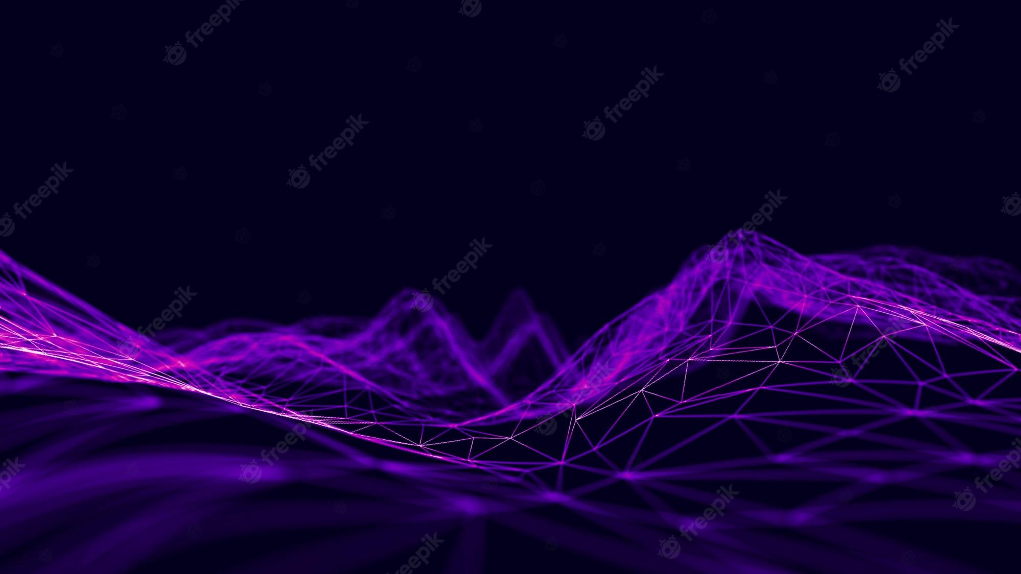 Abstract Purple Waves Wallpapers