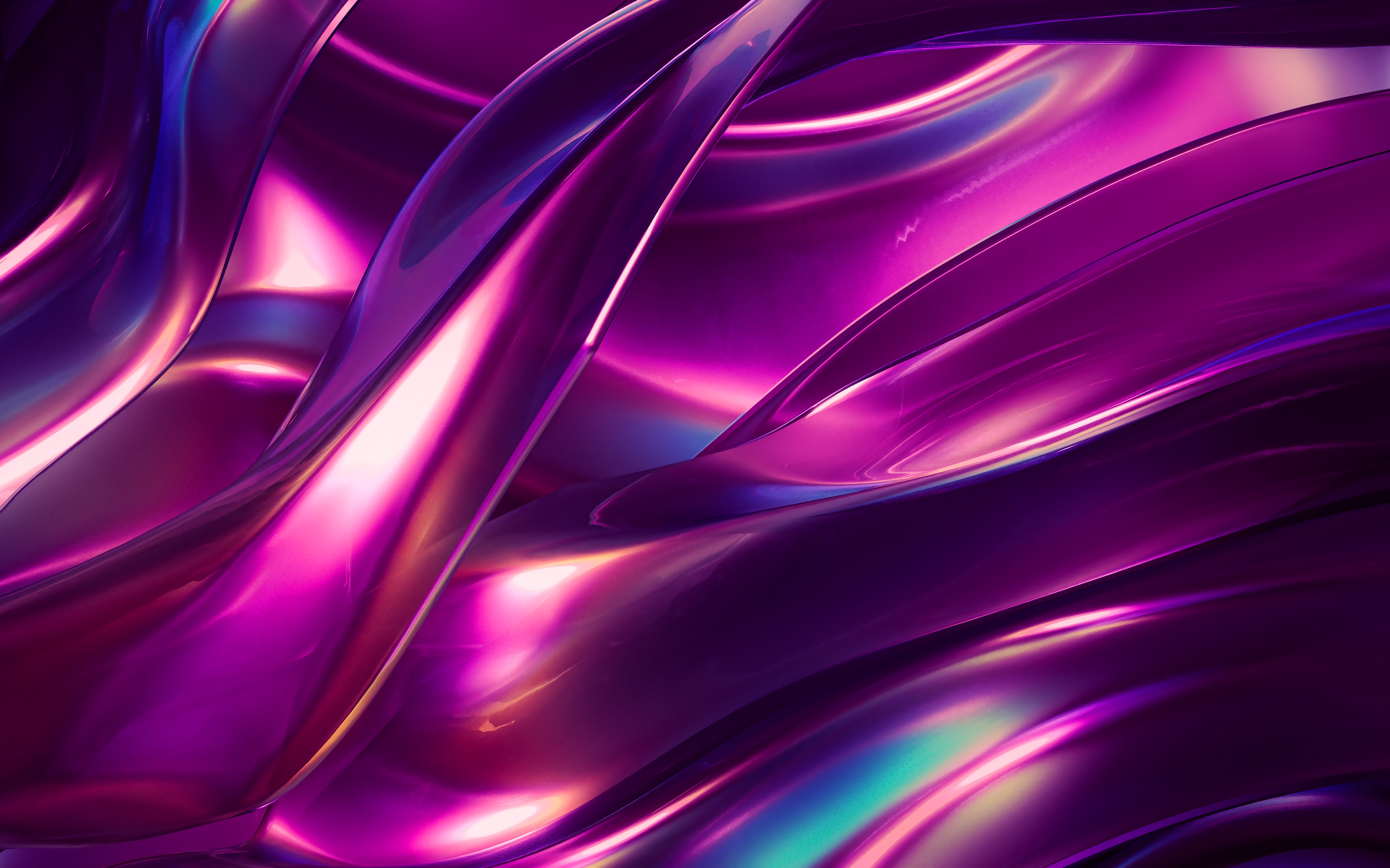 Abstract Purple Waves Wallpapers