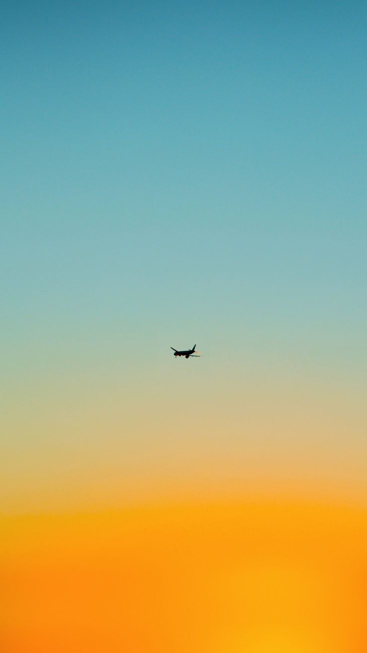 Airplane Minimal Gradient Wallpapers