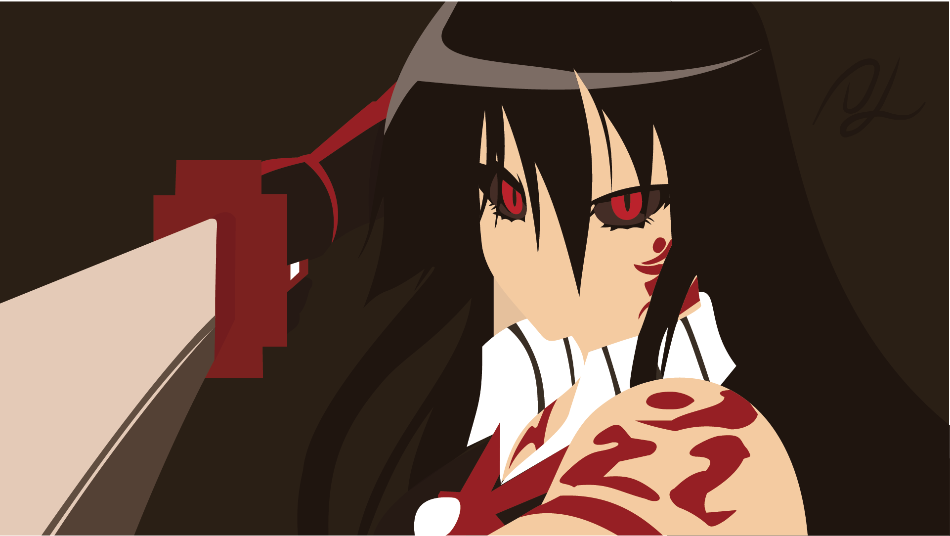 Akame From Akame Ga Kill Minimal Wallpapers