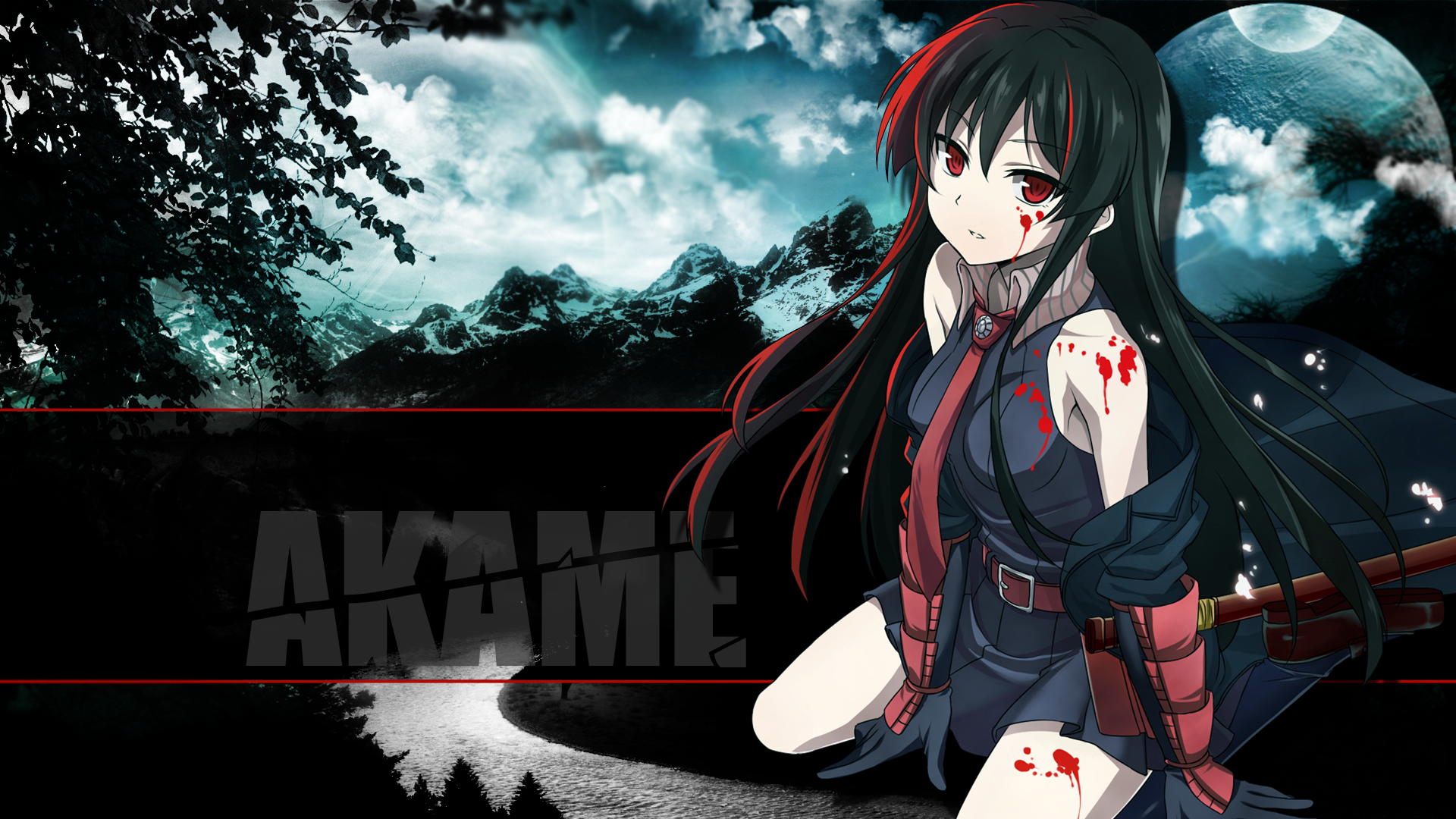 Akame From Akame Ga Kill Minimal Wallpapers