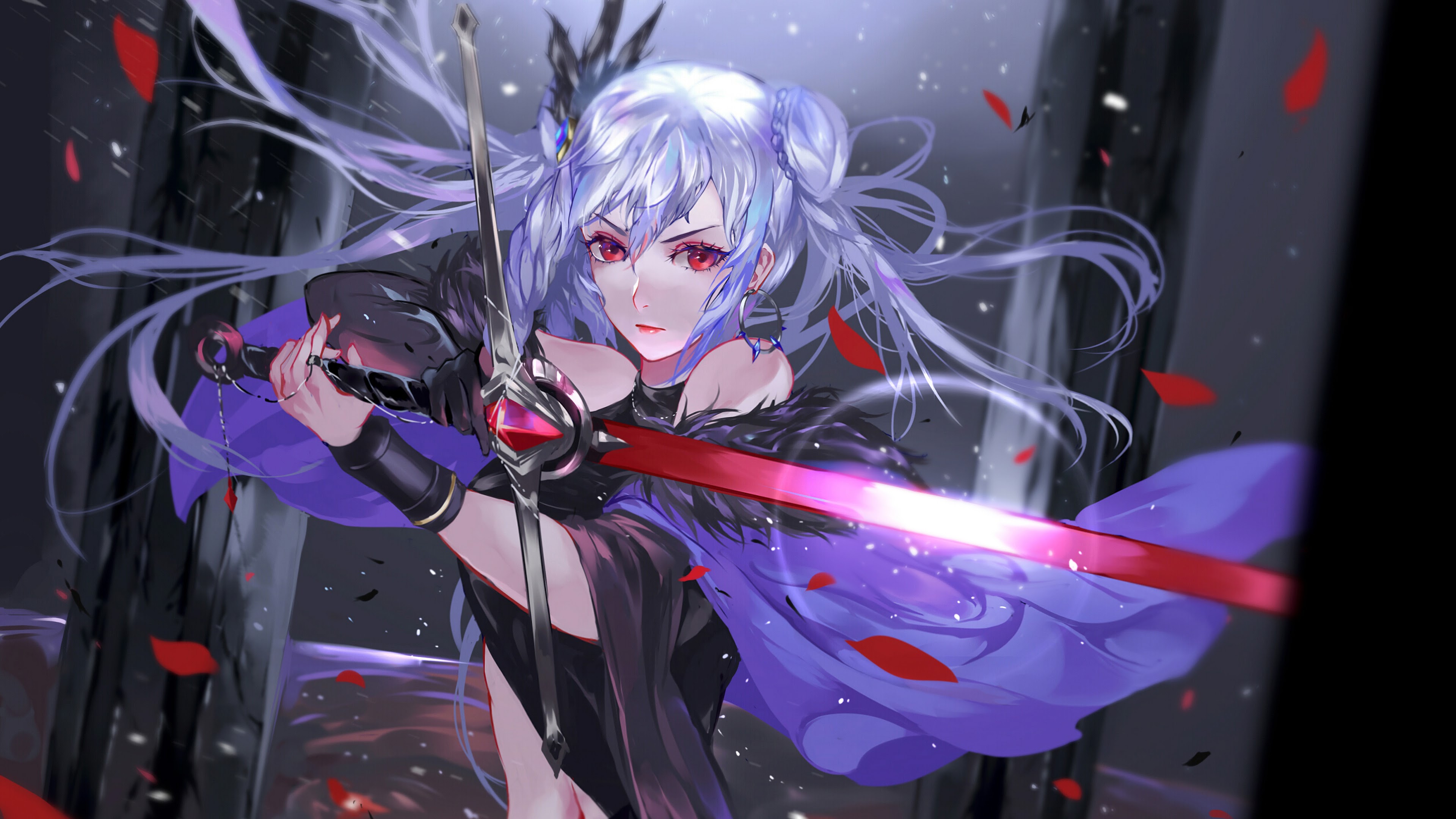 Anime Girl With Sword Wallpapers