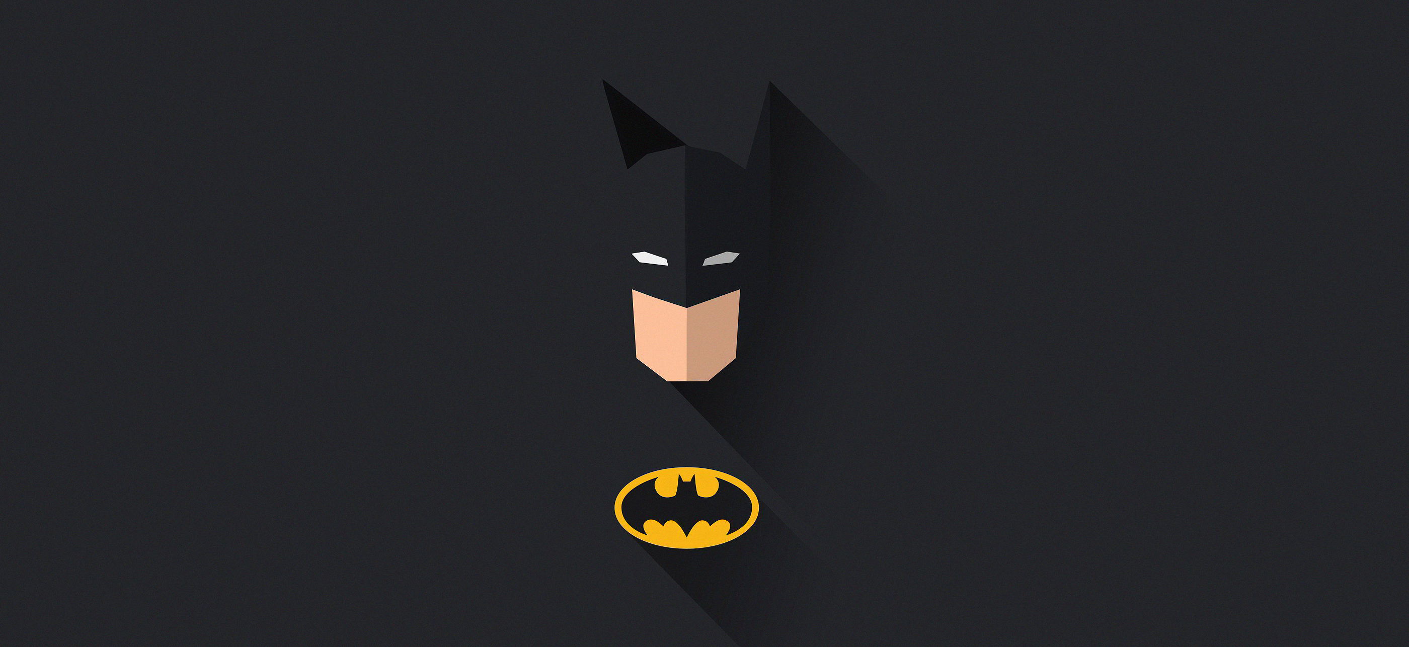 Batman Flat Design Minimal 4K Wallpapers