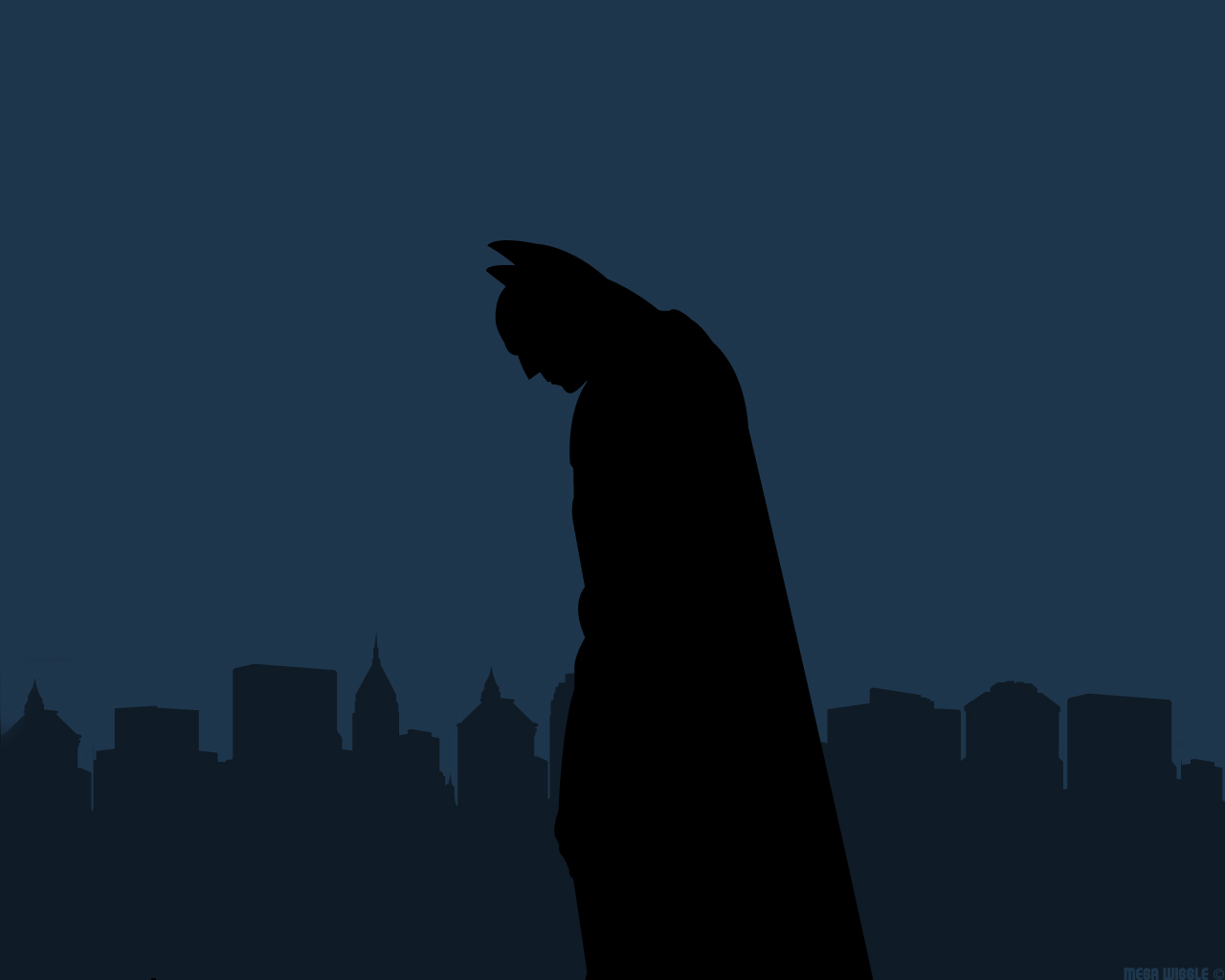 Batman Minimal Illustration Wallpapers