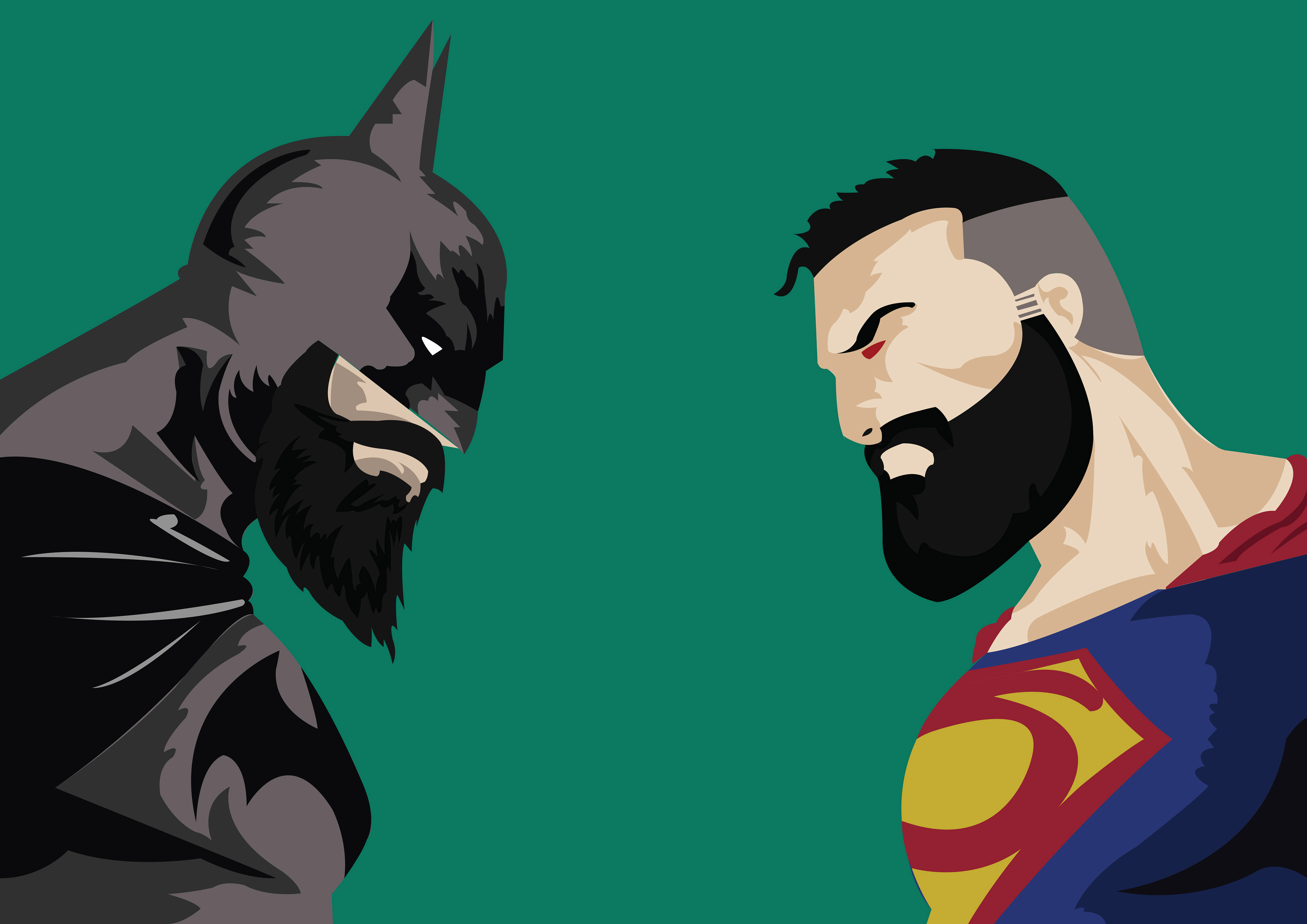 Batman Vs Superman With Beard Wide Wallpapers