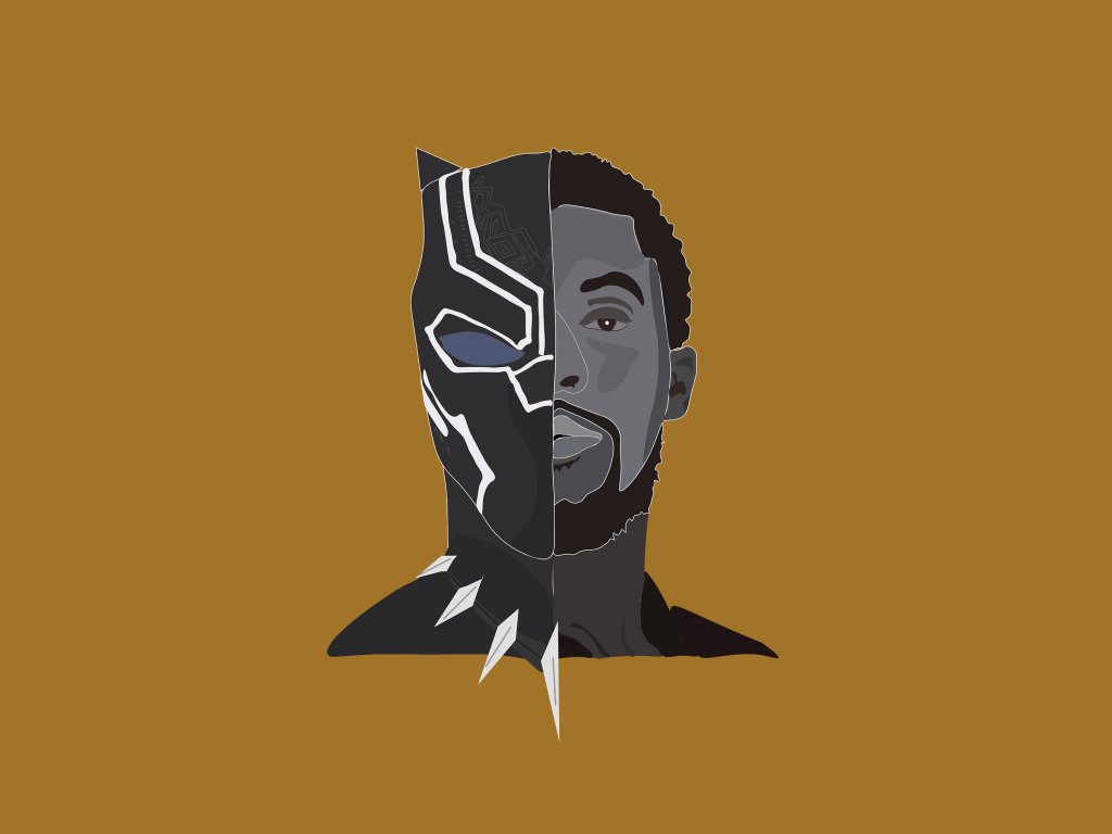 Black Panther Minimalism Wallpapers