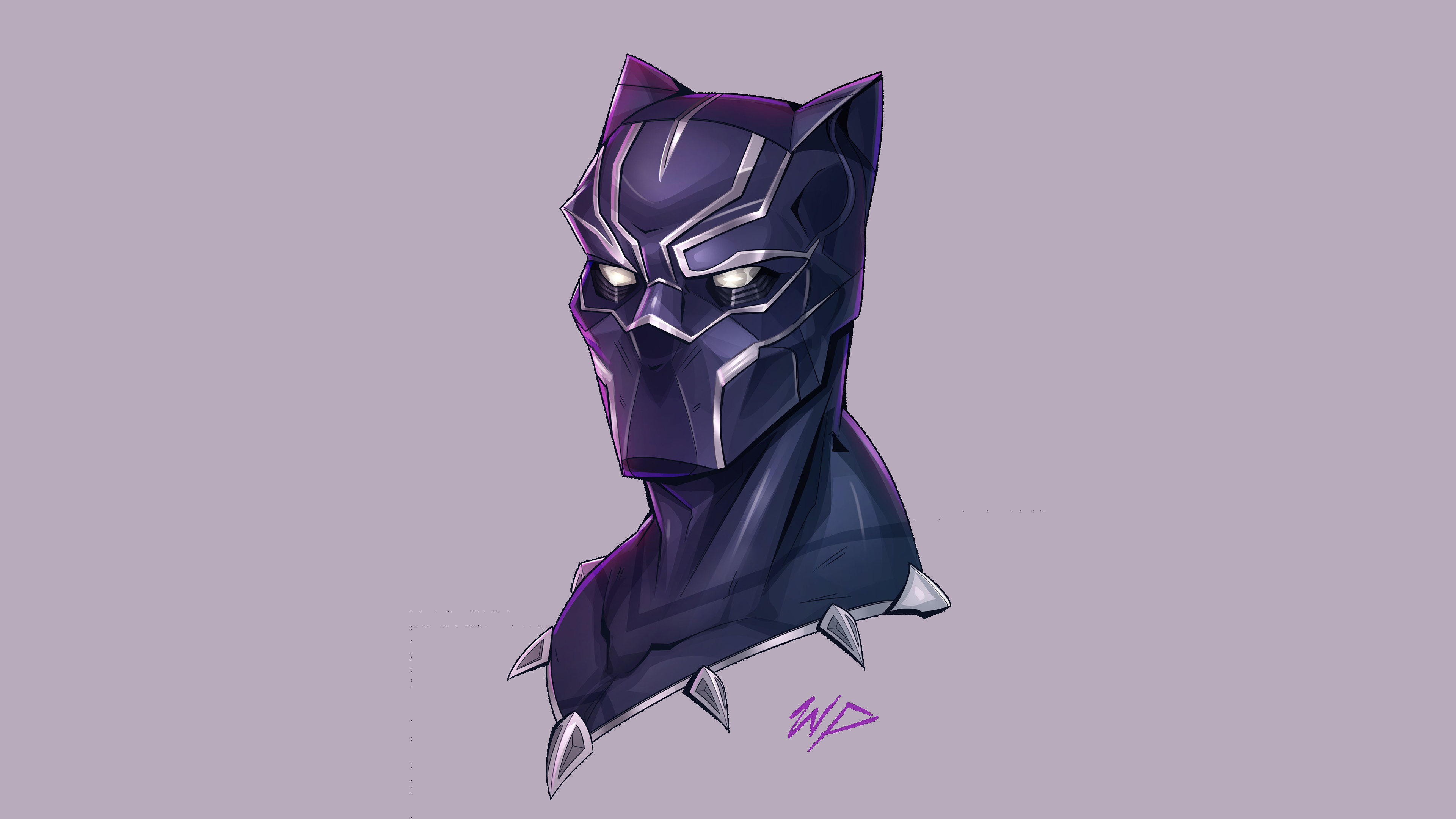 Black Panther Minimalism Wallpapers