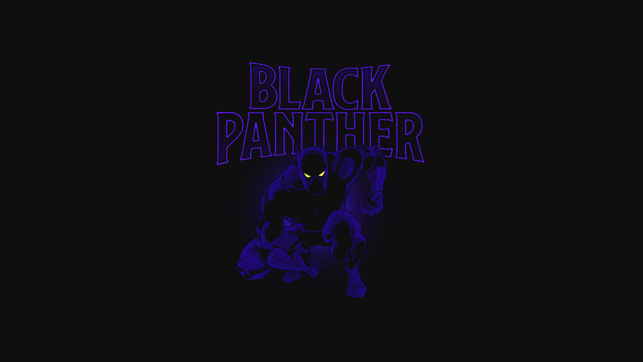 Black Panther Minimalism Wallpapers