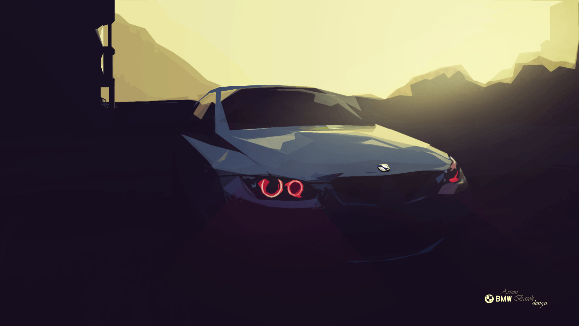 Bmw Car Minimalism Wallpapers