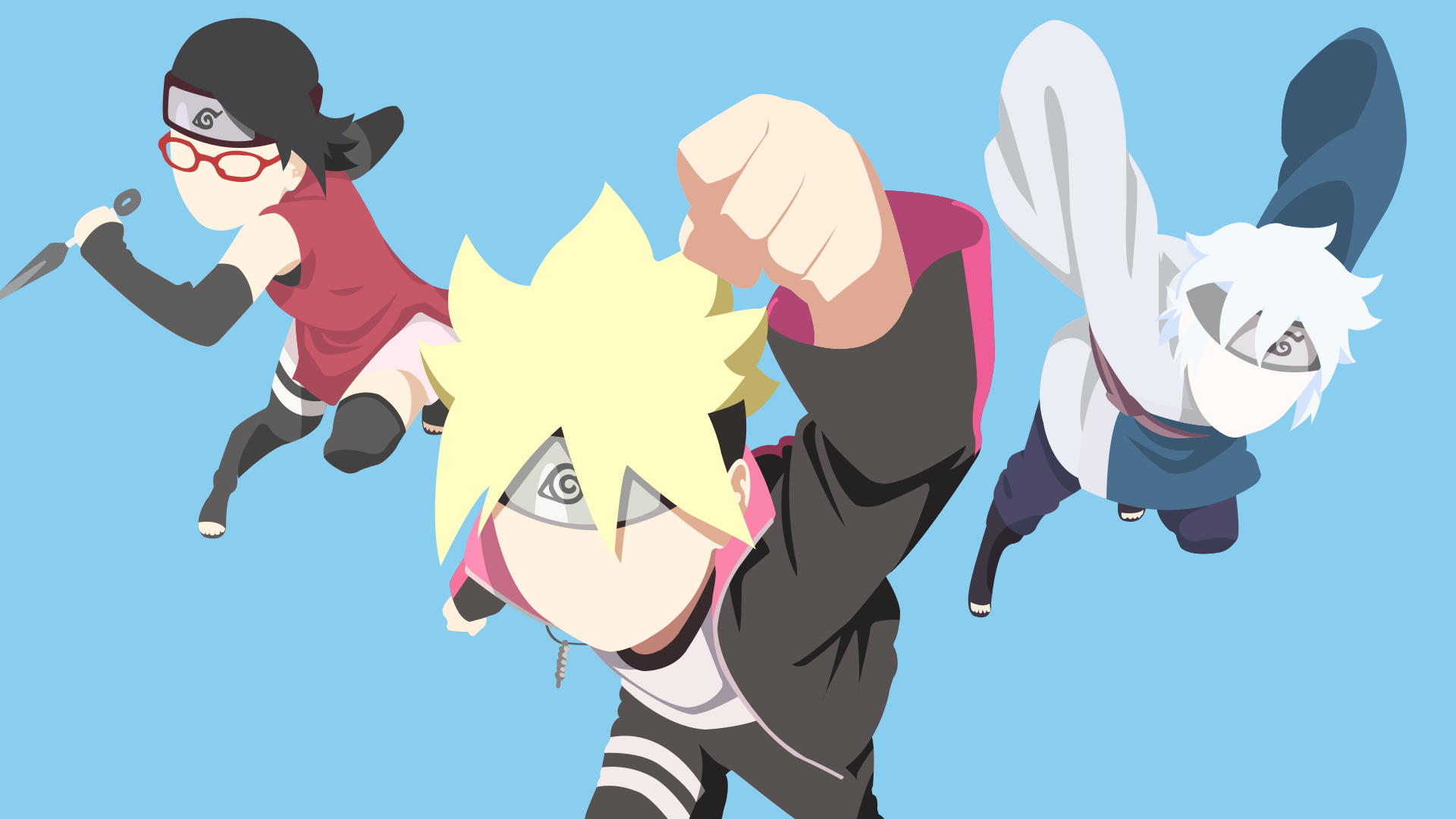 Boruto Uzumaki Minimalist Wallpapers