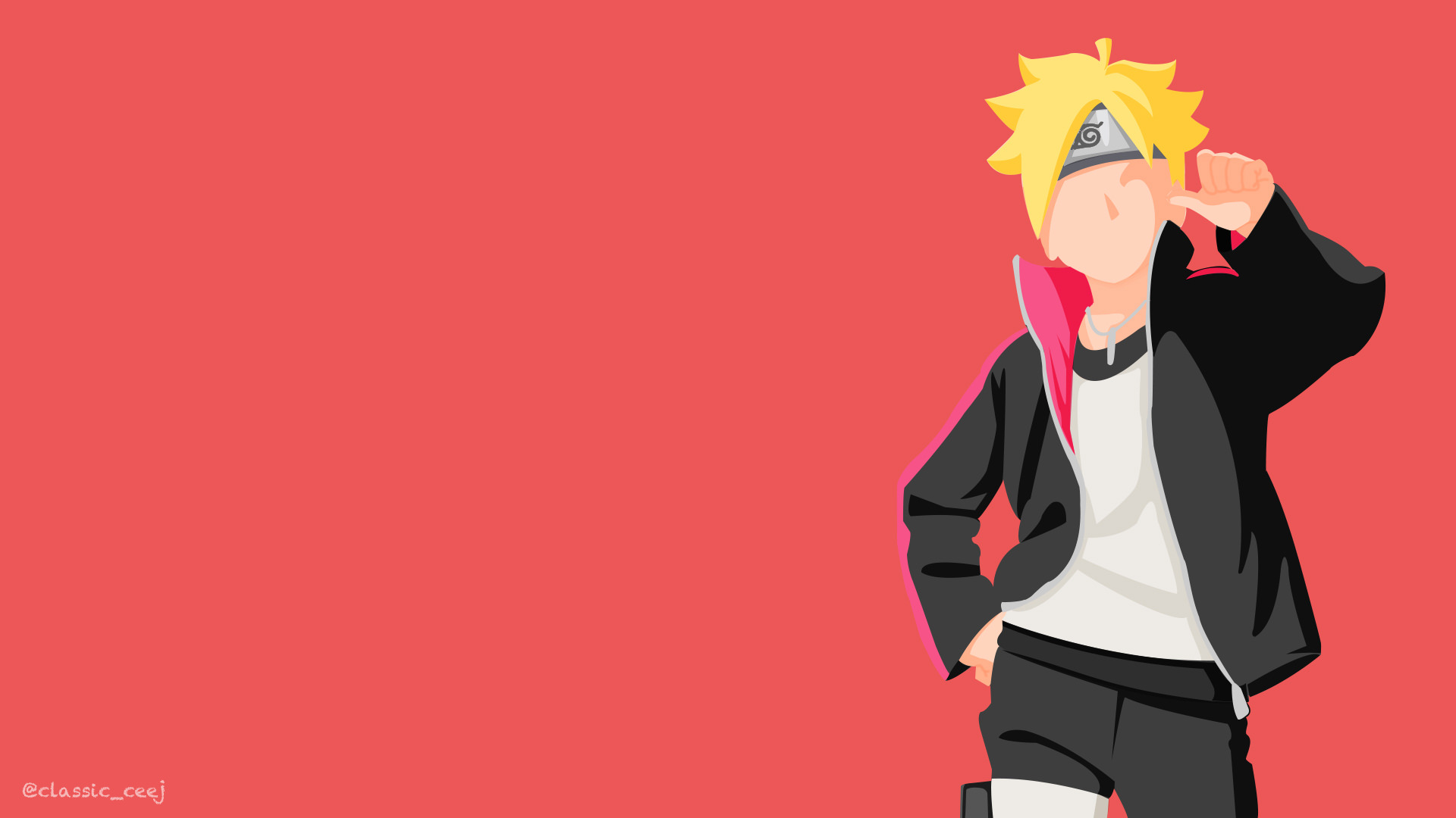 Boruto Uzumaki Minimalist Wallpapers