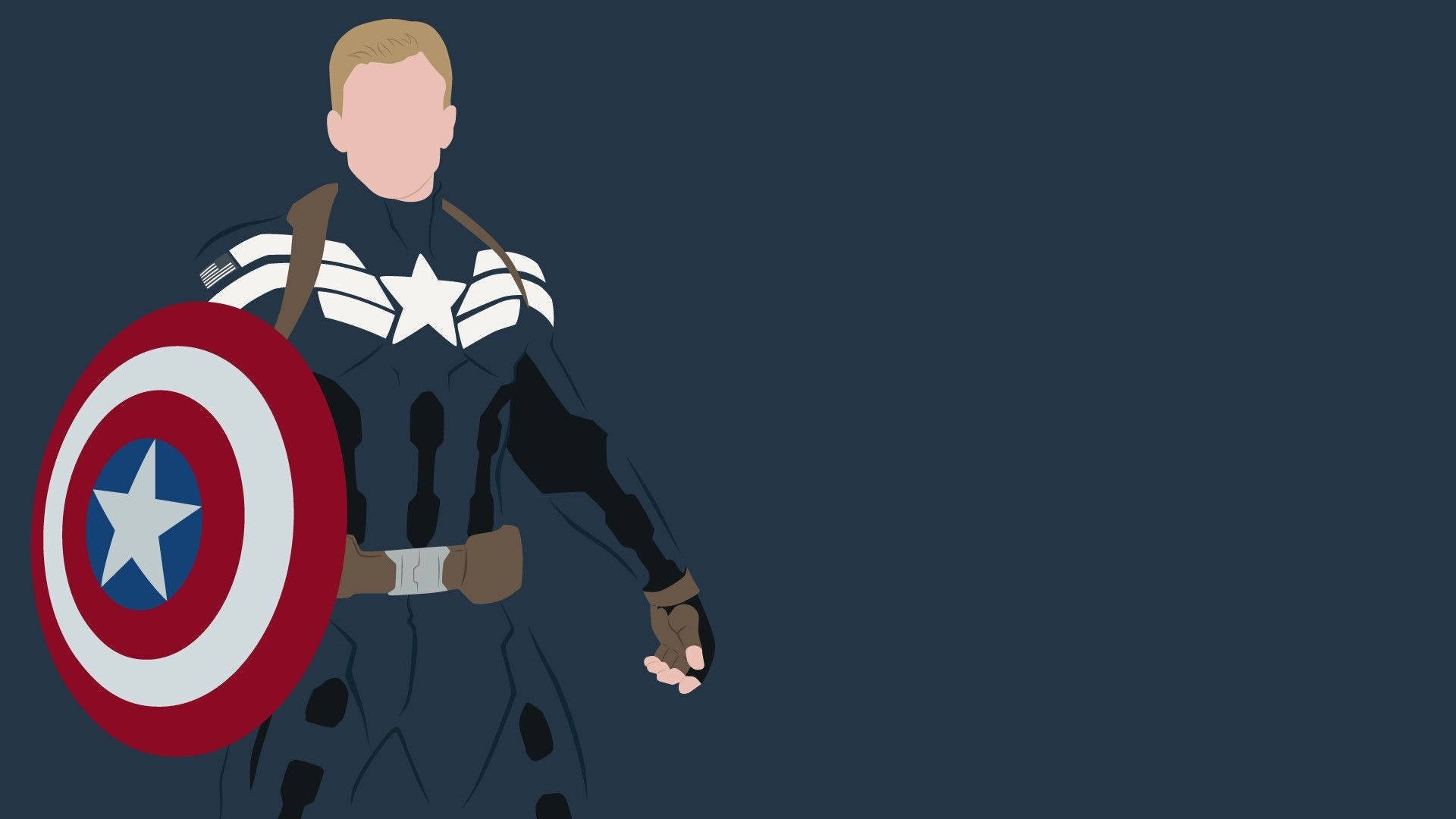 Captain America Mask Minimal Wallpapers