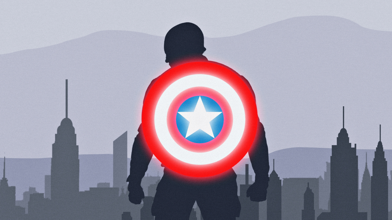 Captain America Minimal Marvel Wallpapers