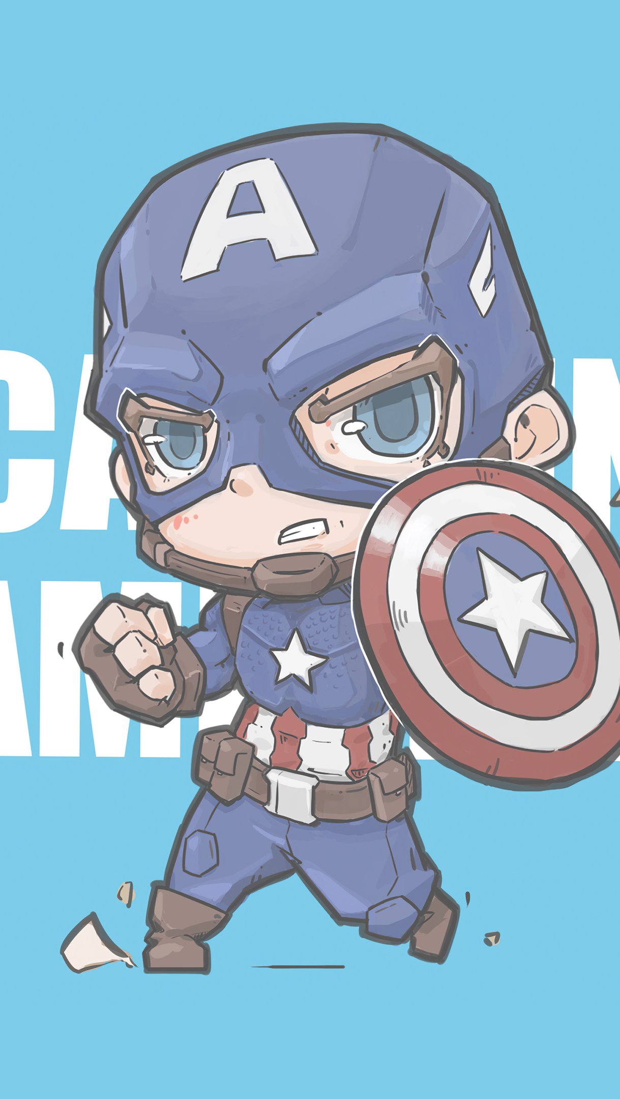 Captain America Minimal Marvel Wallpapers