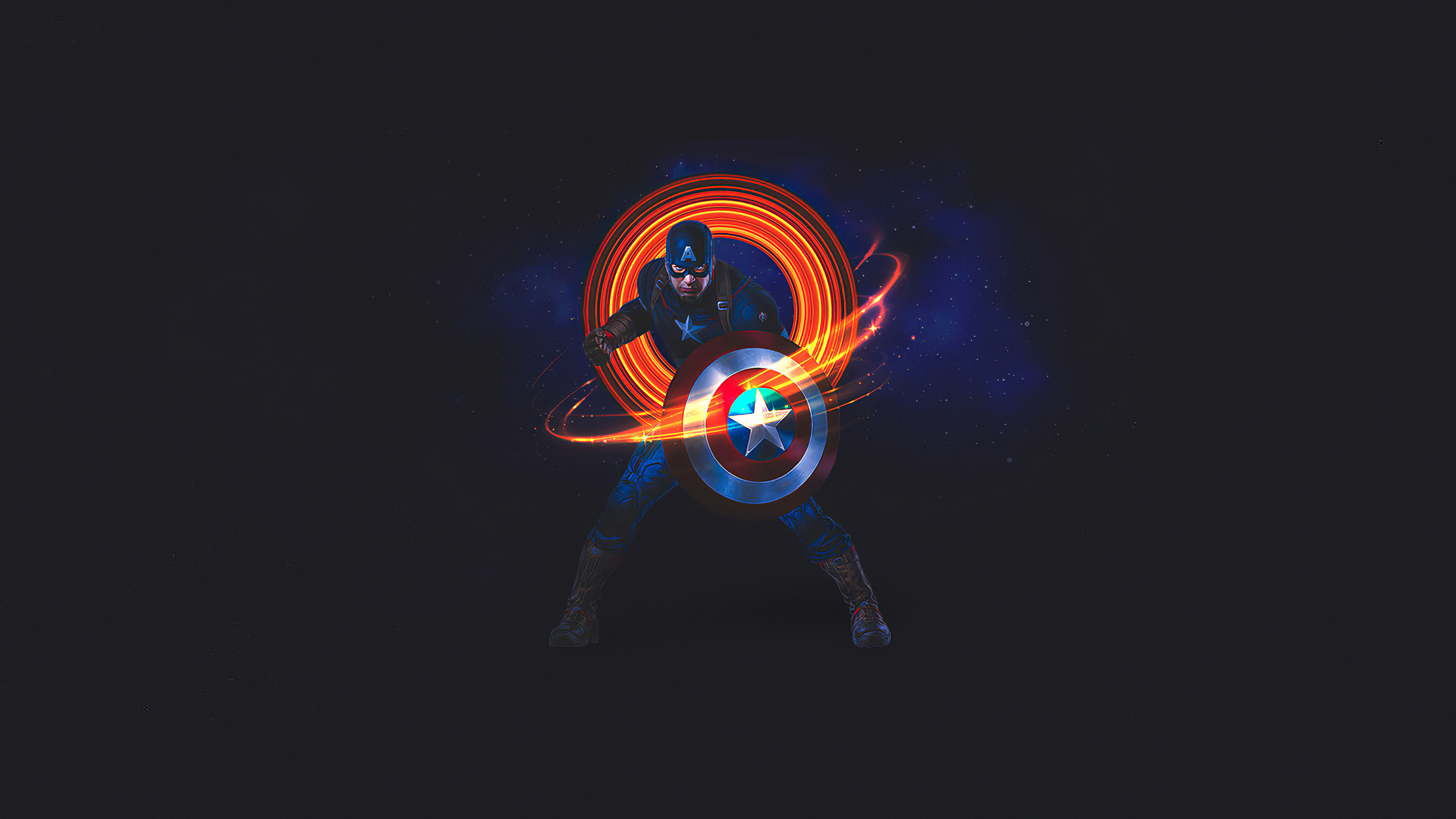 Captain America Minimal Marvel Wallpapers