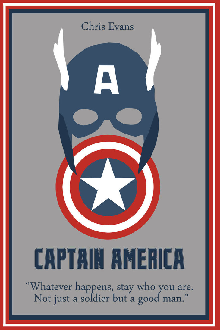 Captain America Minimalist Design Wallpapers