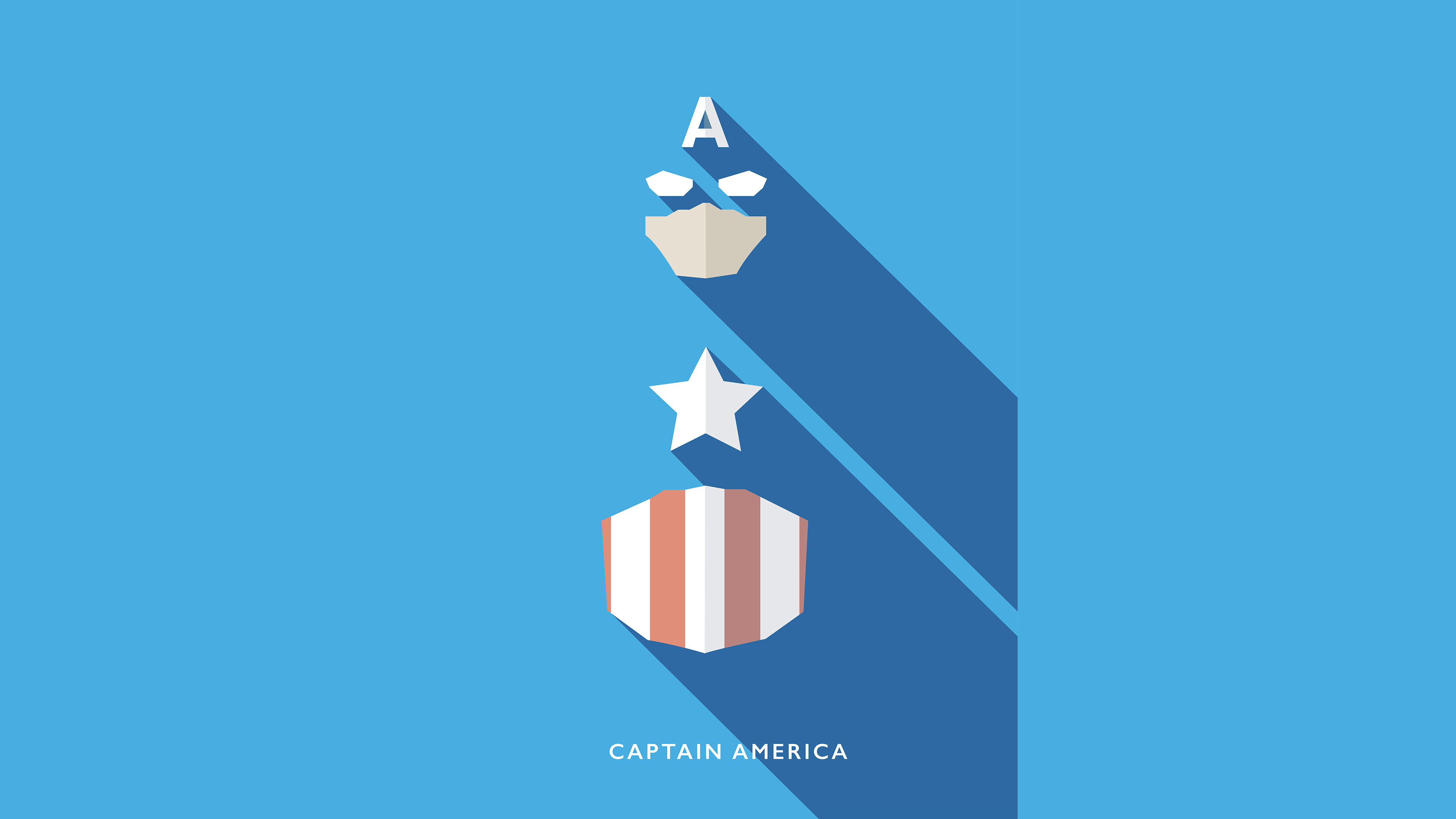 Captain America Minimalist Logo 4K Wallpapers