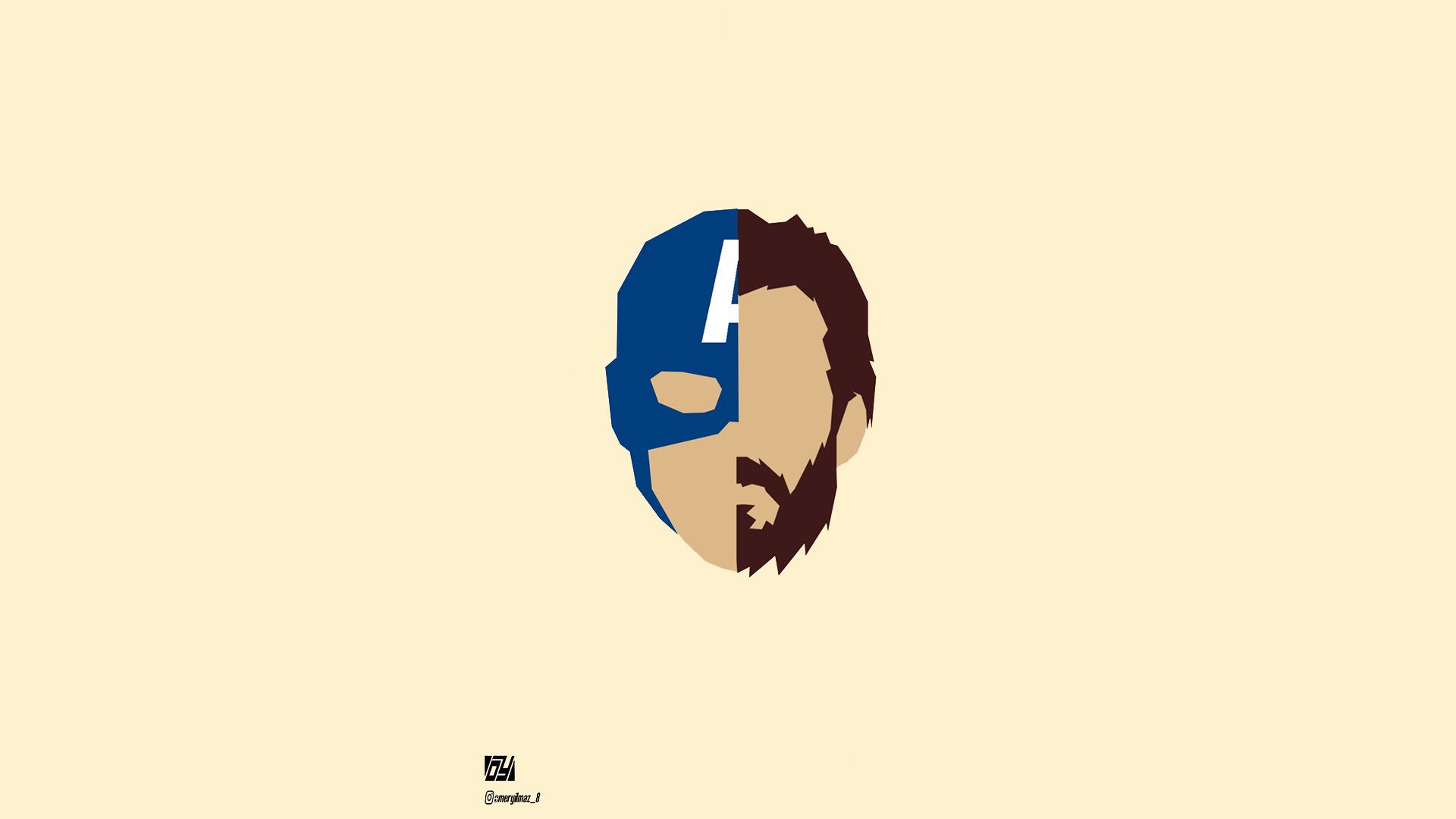 Captain America Minimalist Logo 4K Wallpapers