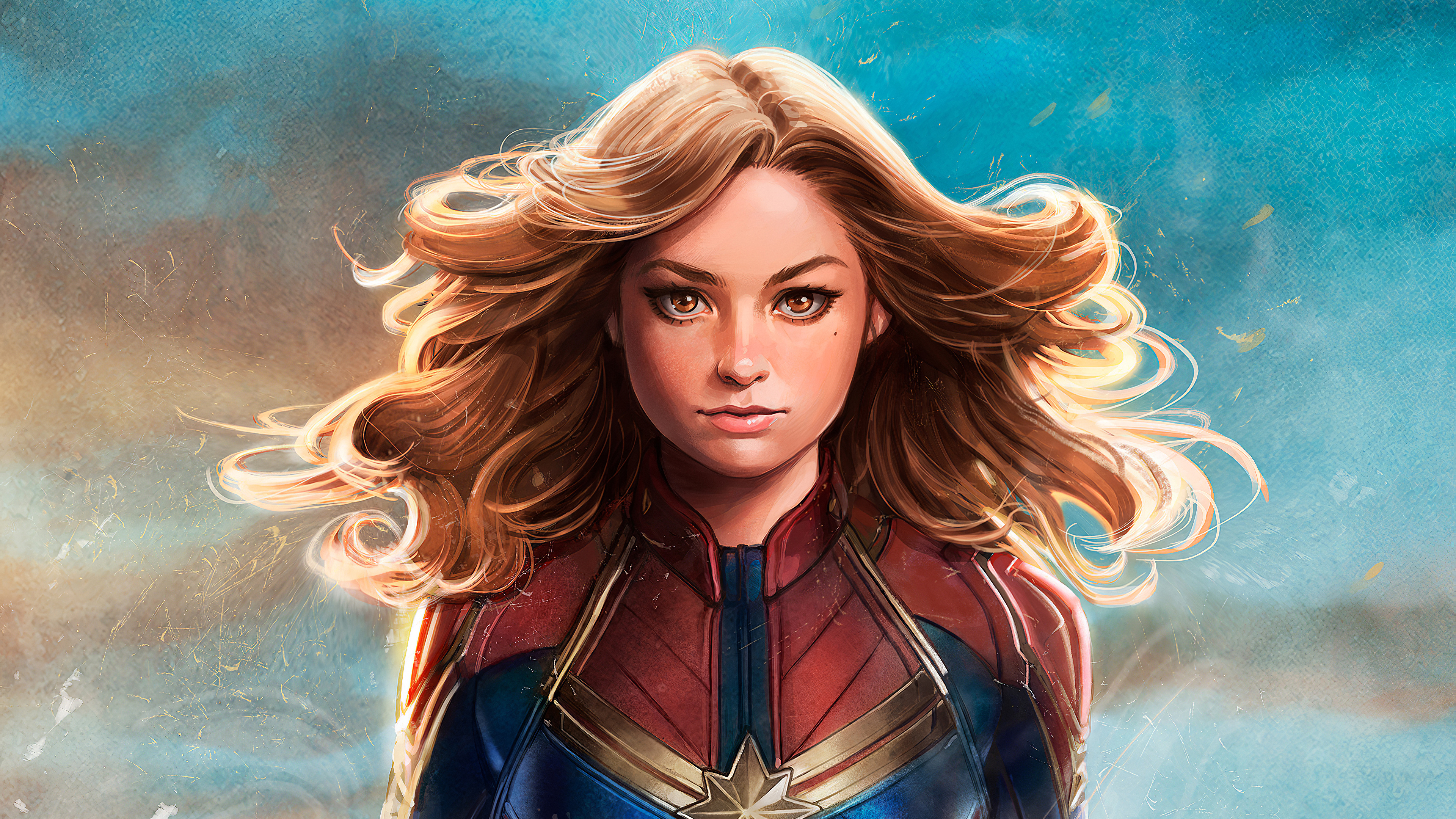 Captain Marvel 4K Art Wallpapers